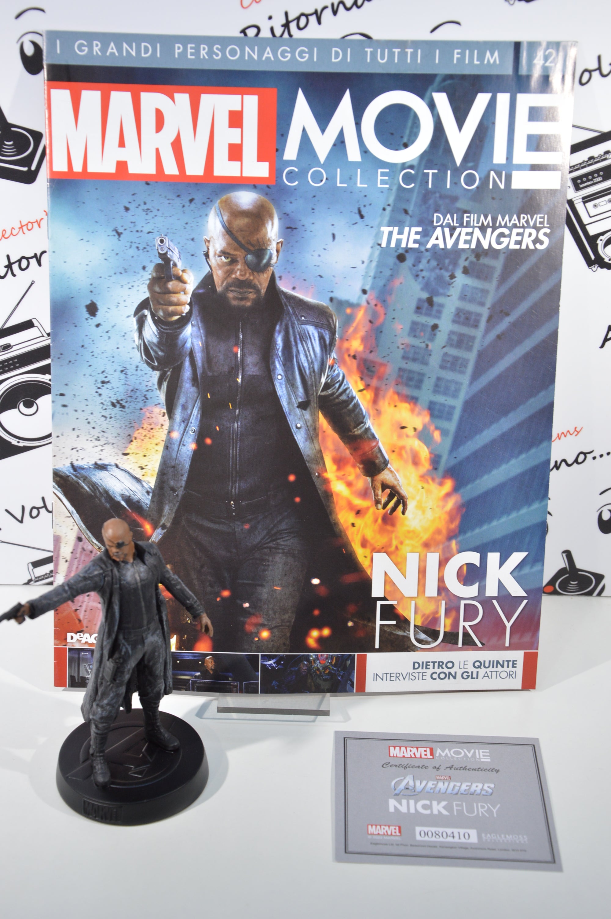 Nick Fury Marvel movie collection 42 Eaglemoss Statuetta Marvel