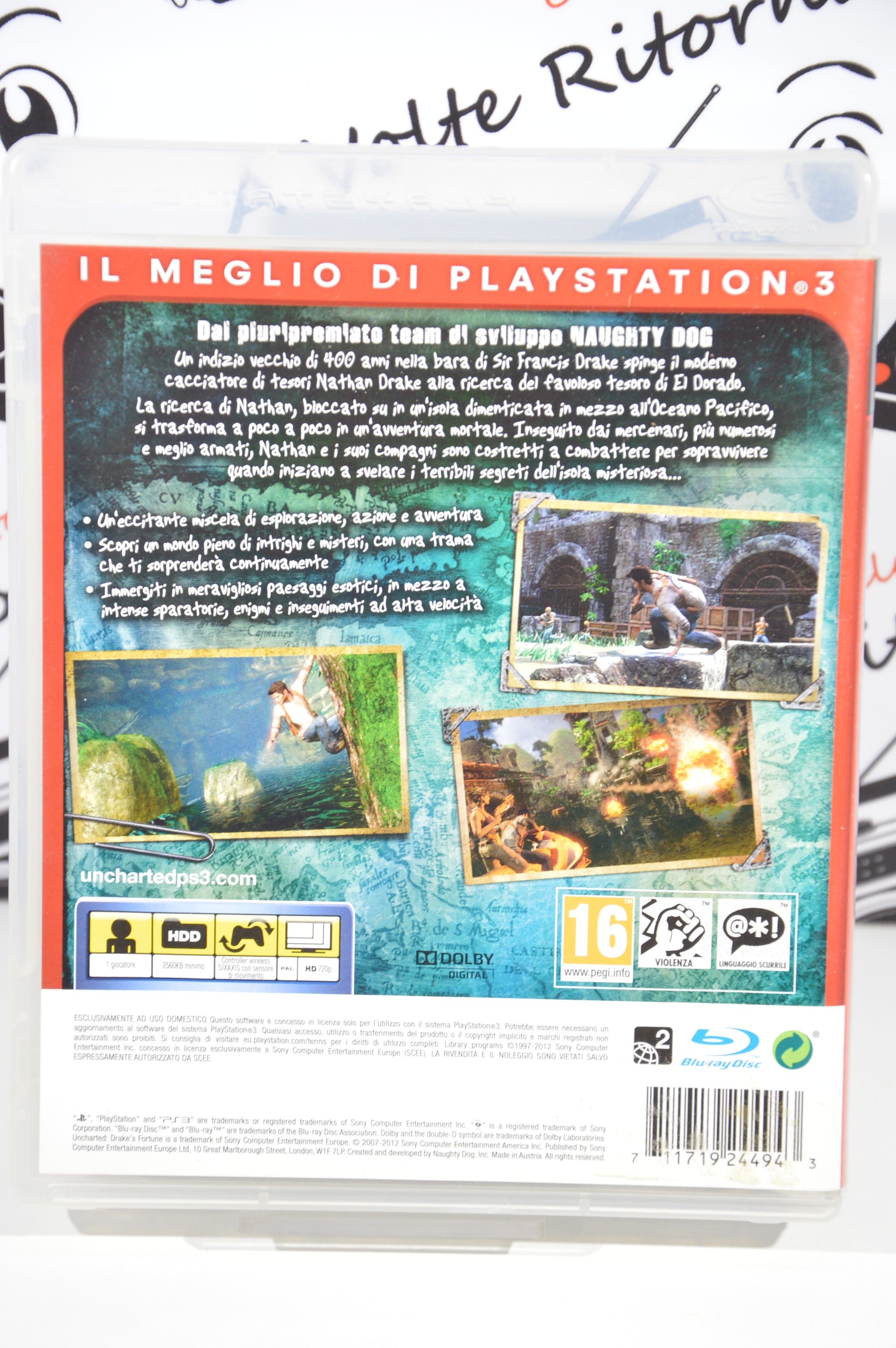 Uncharted Drake's fortune essentials PlayStation 3 16+ Multilingua