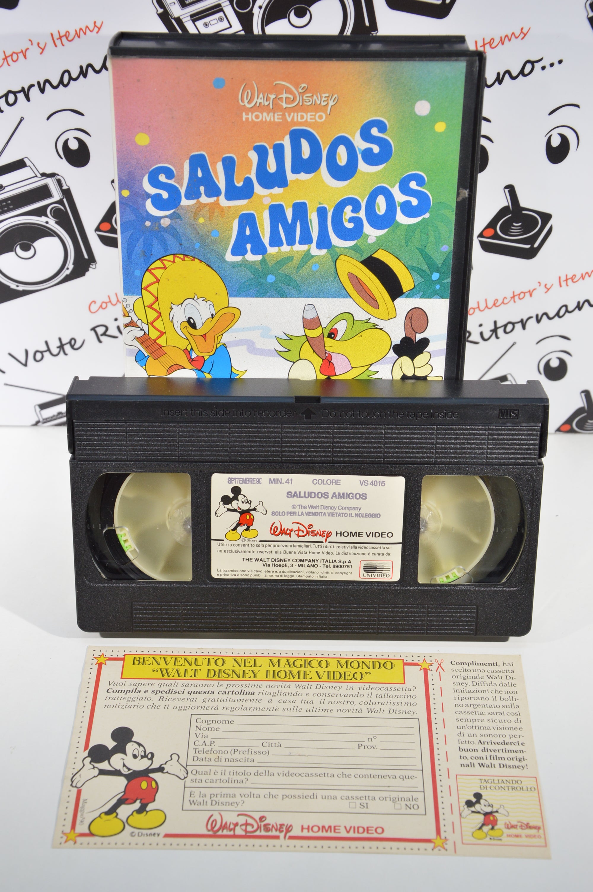 Saludos Amigos VHS vintage Disney