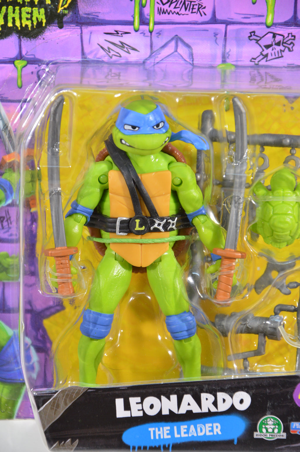 Leonardo Action figure Turtles Mutant Mayhem giochi preziosi 2023 Nuovo