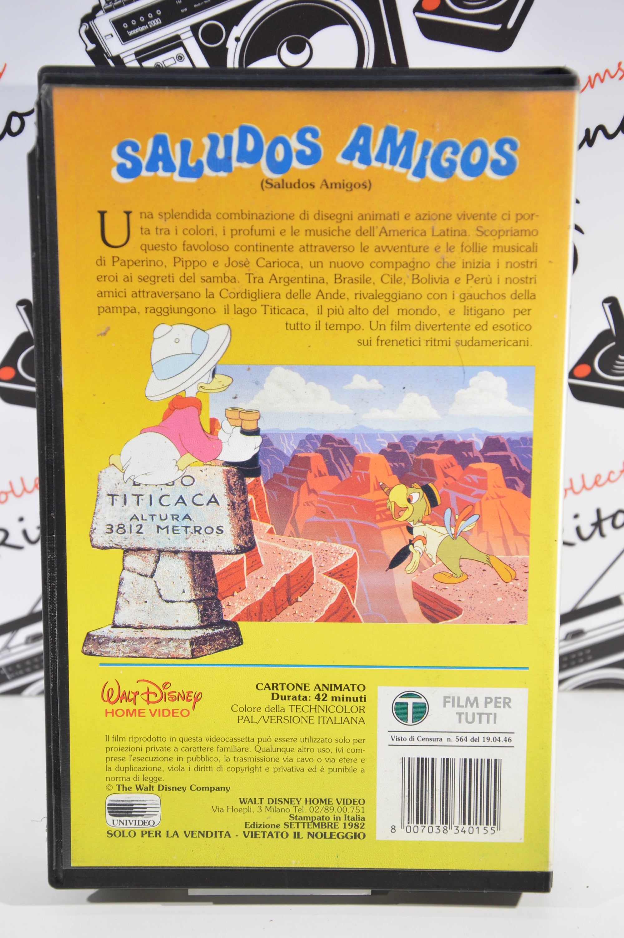 Saludos Amigos VHS vintage Disney