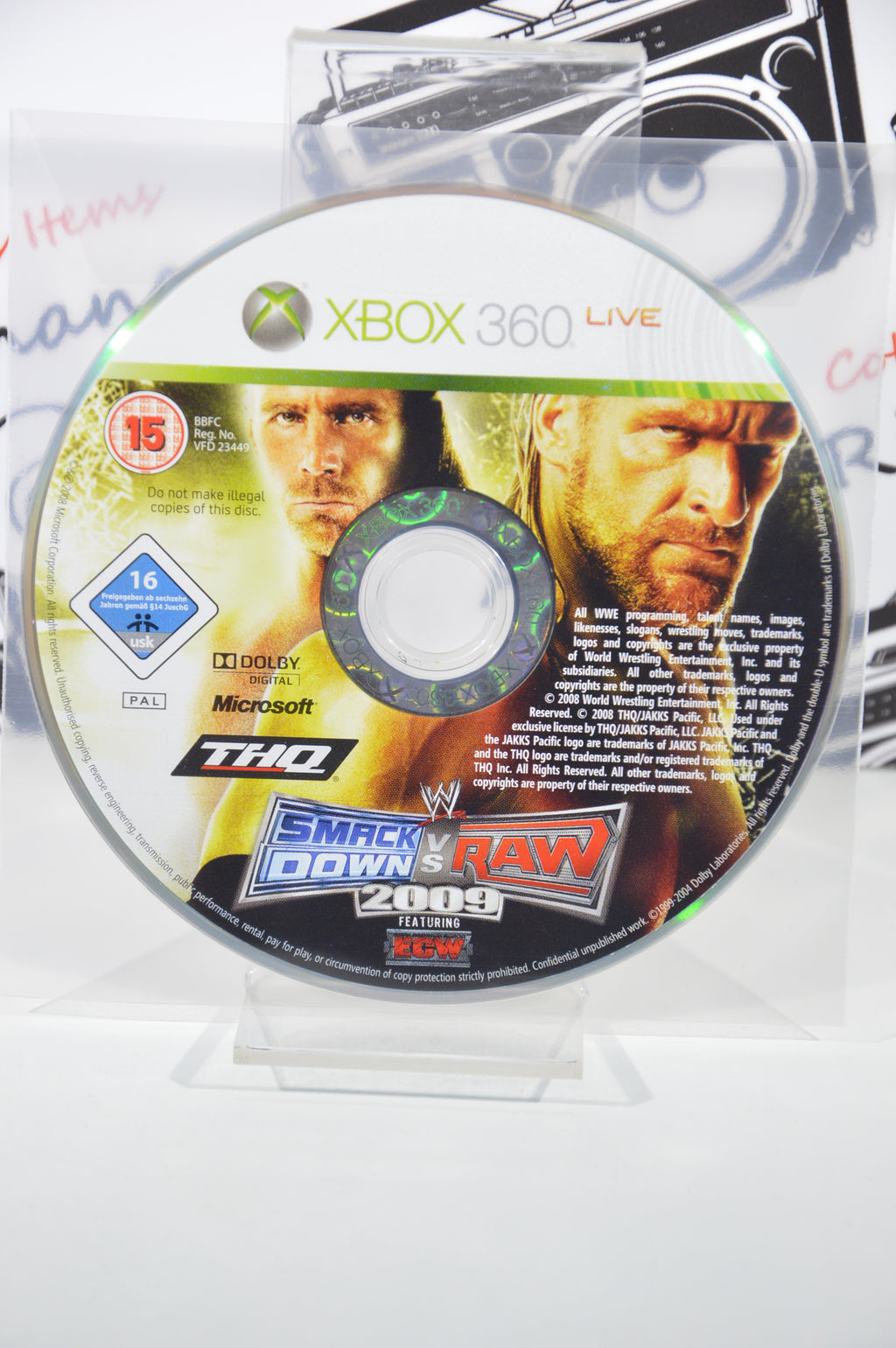 WWE Smackdown vs Raw 2009 Xbox 360 16+ Multilingua SOLO DISCO