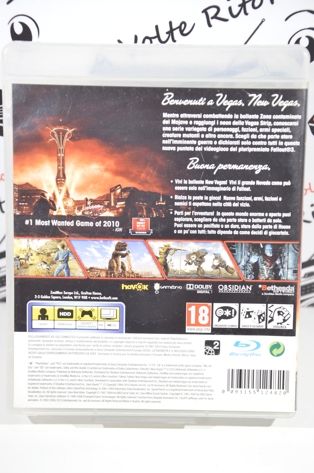 Fallout New Vegas PlayStation 3 18+ Multilingua