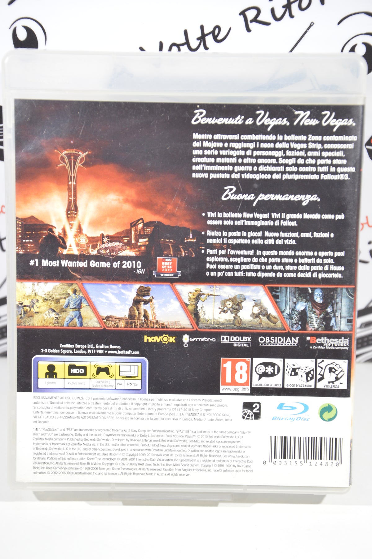 Fallout New Vegas PlayStation 3 18+ Multilingua