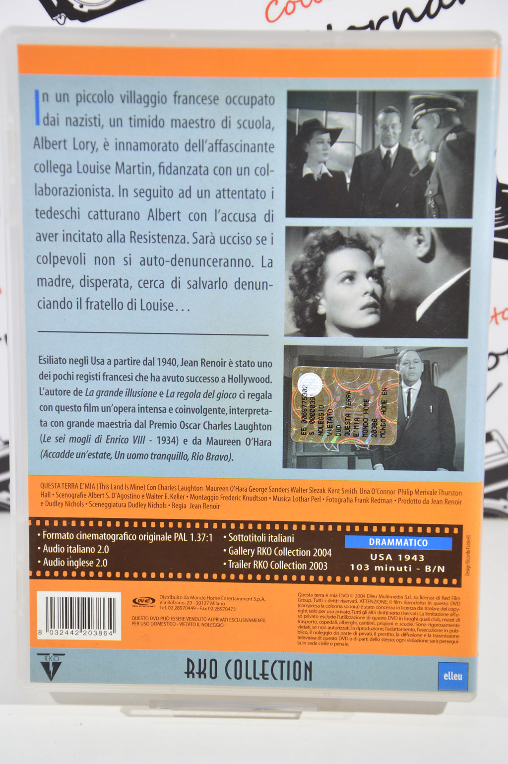 Questa terra è mia Dvd Italiano Charles Laughton