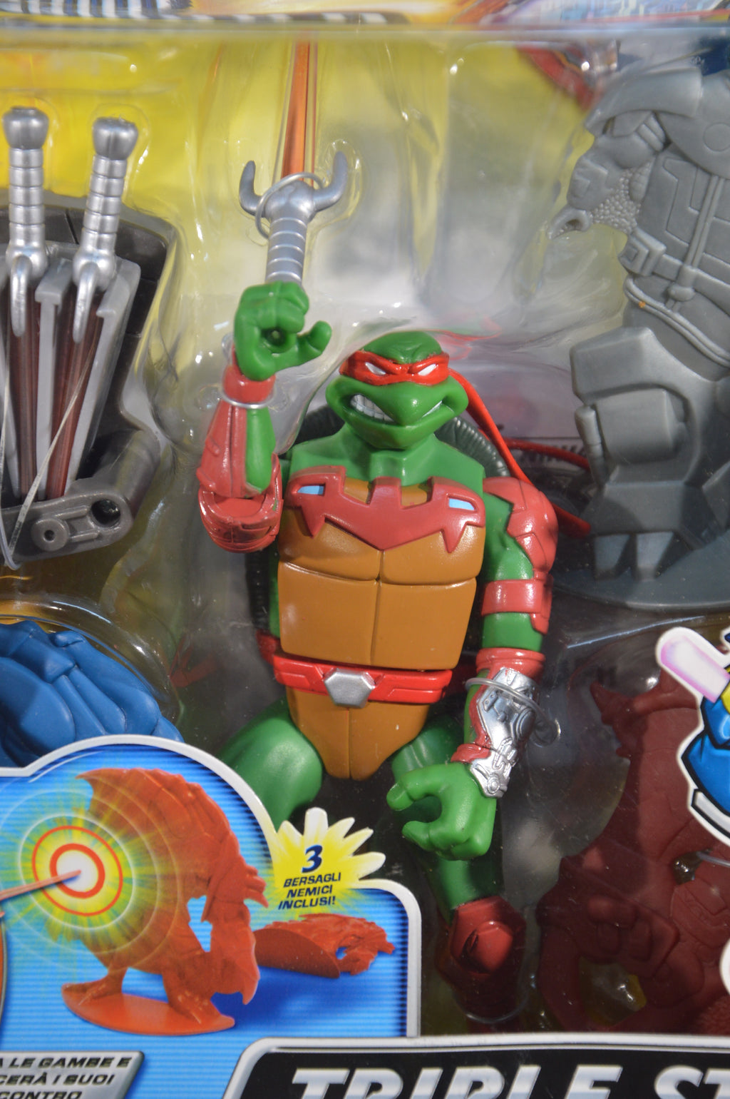 Raffaello Action figure Turtles Fast Forward giochi preziosi 2006 Nuovo