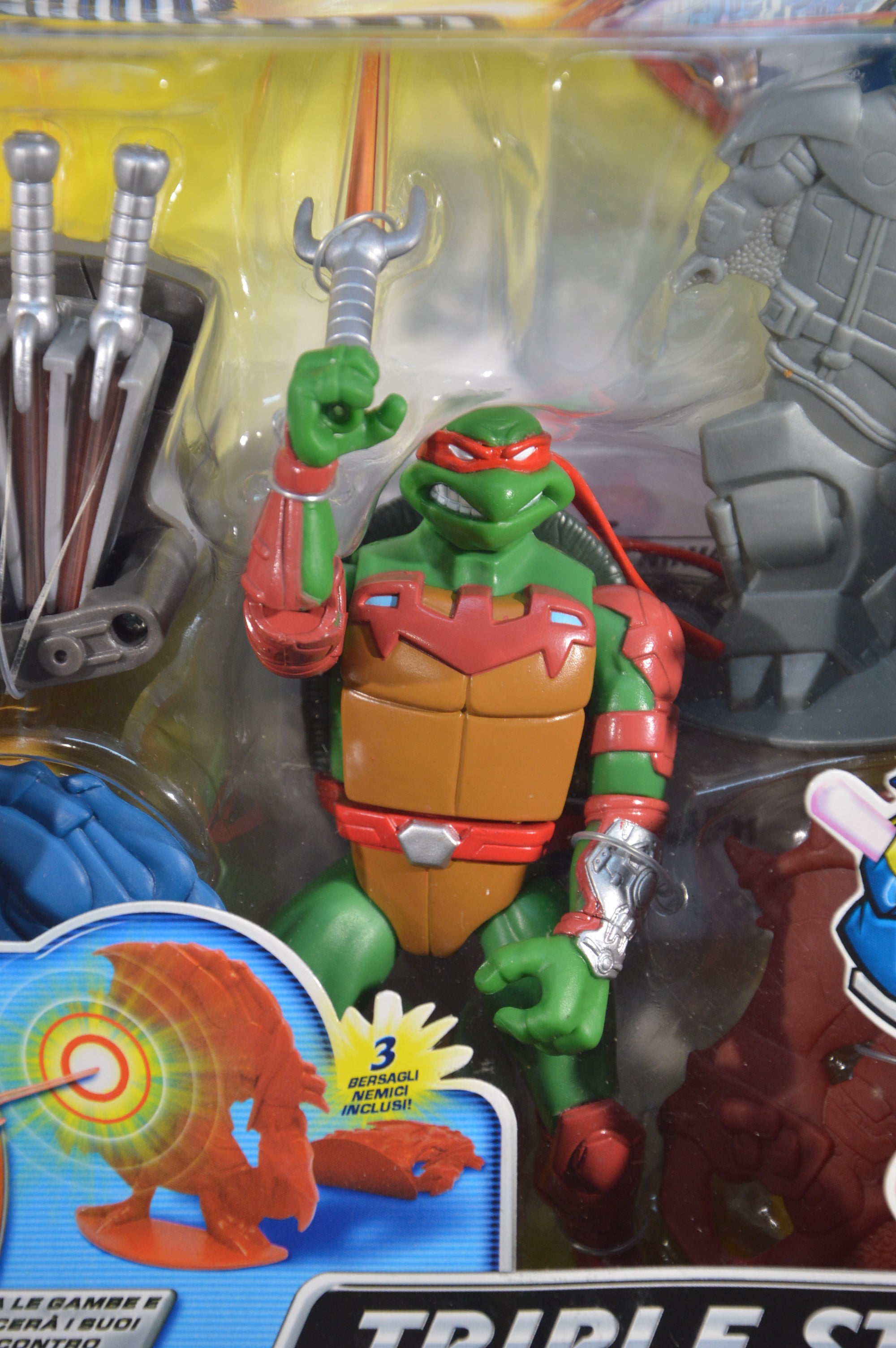 Raffaello Action figure Turtles Fast Forward giochi preziosi 2006 Nuovo