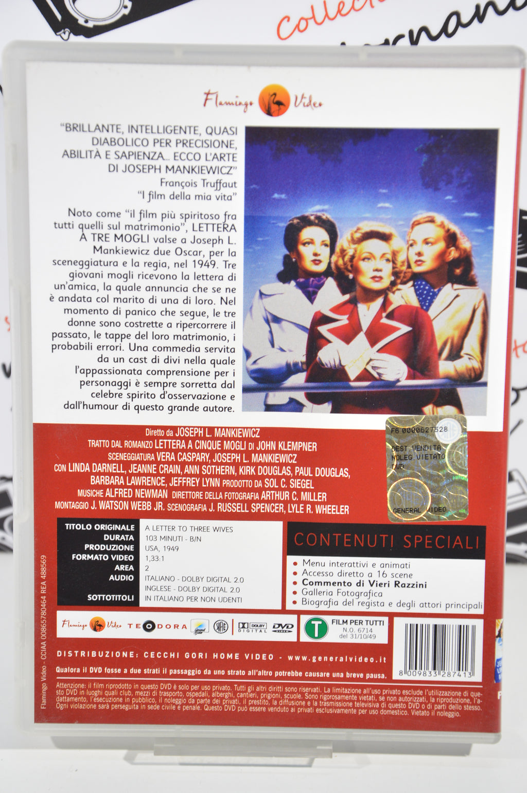 Lettera a tre mogli Dvd Italiano Kirk Douglas