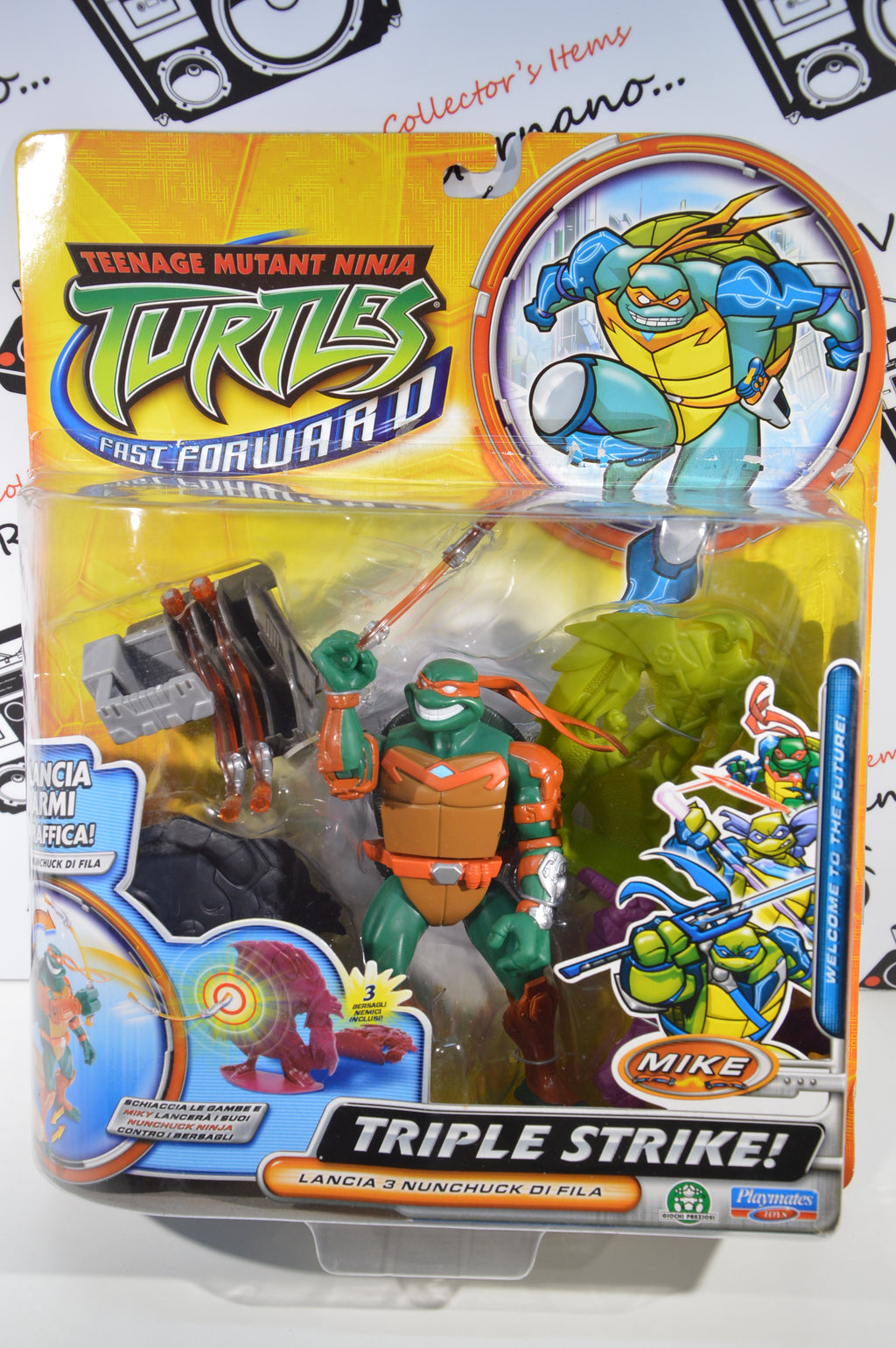 Michelangelo Action figure Turtles Fast Forward giochi preziosi 2006 Nuovo