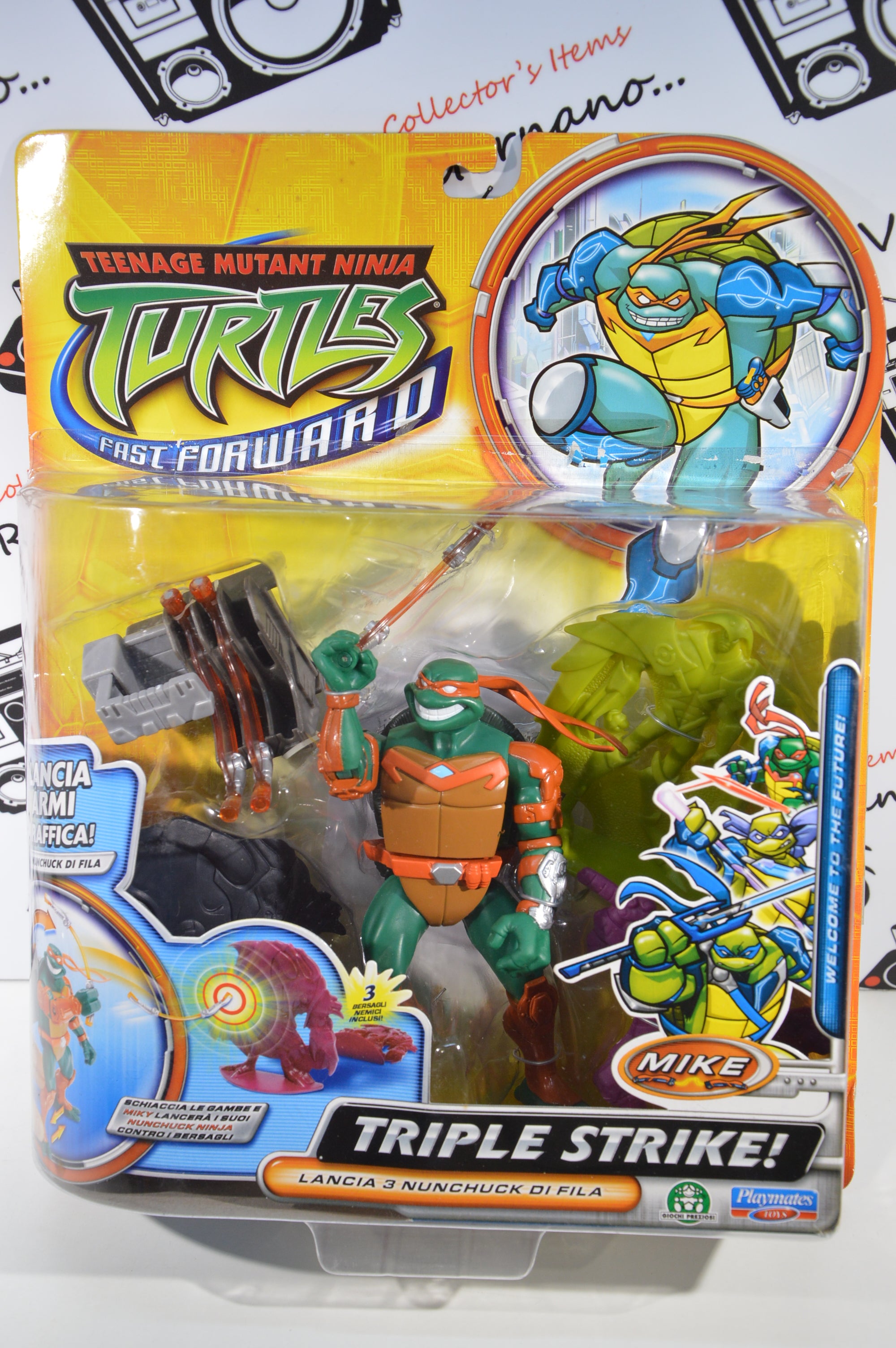 Michelangelo Action figure Turtles Fast Forward giochi preziosi 2006 Nuovo