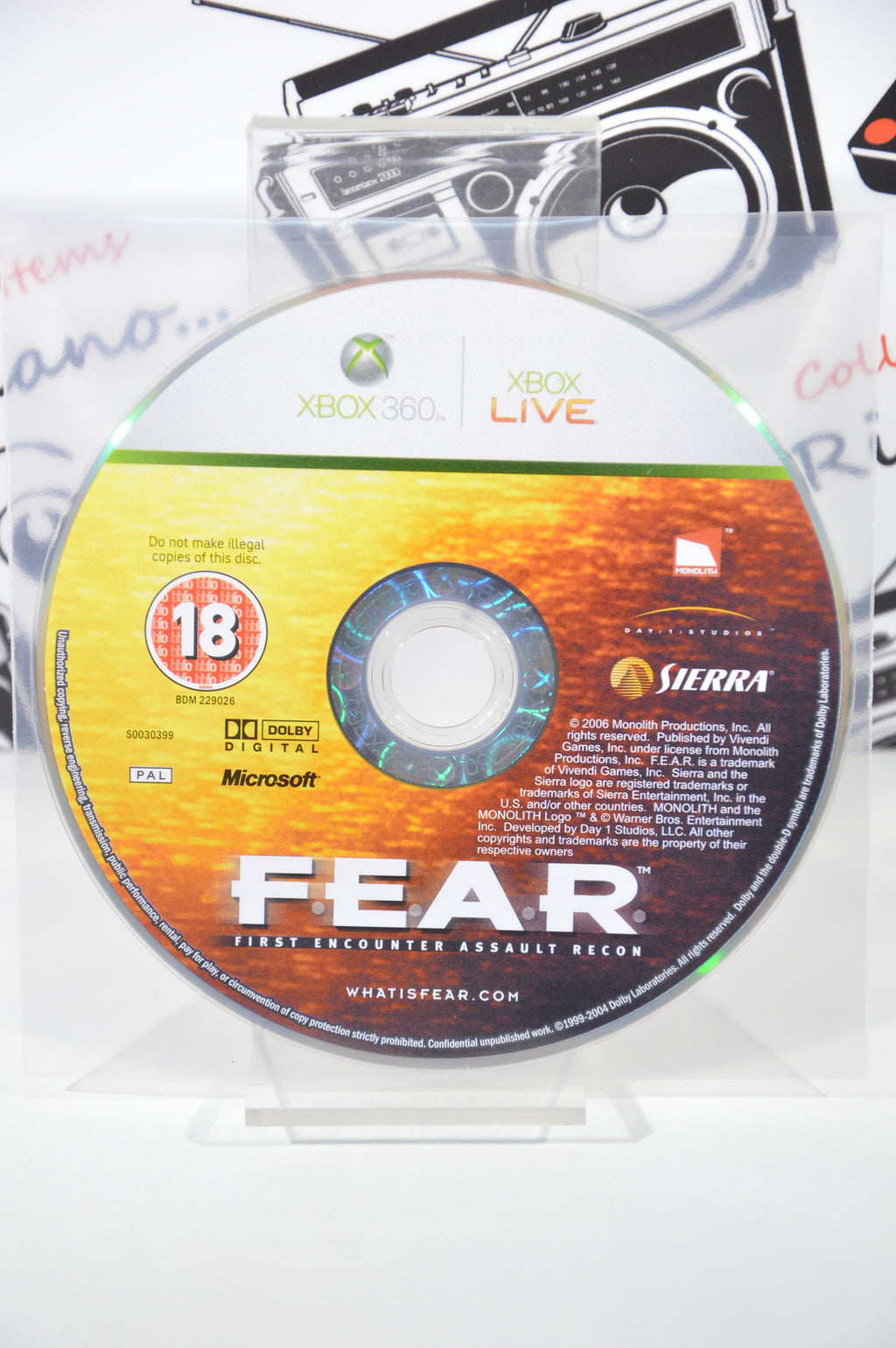 Fear Xbox 360 18+ Multilingua SOLO DISCO
