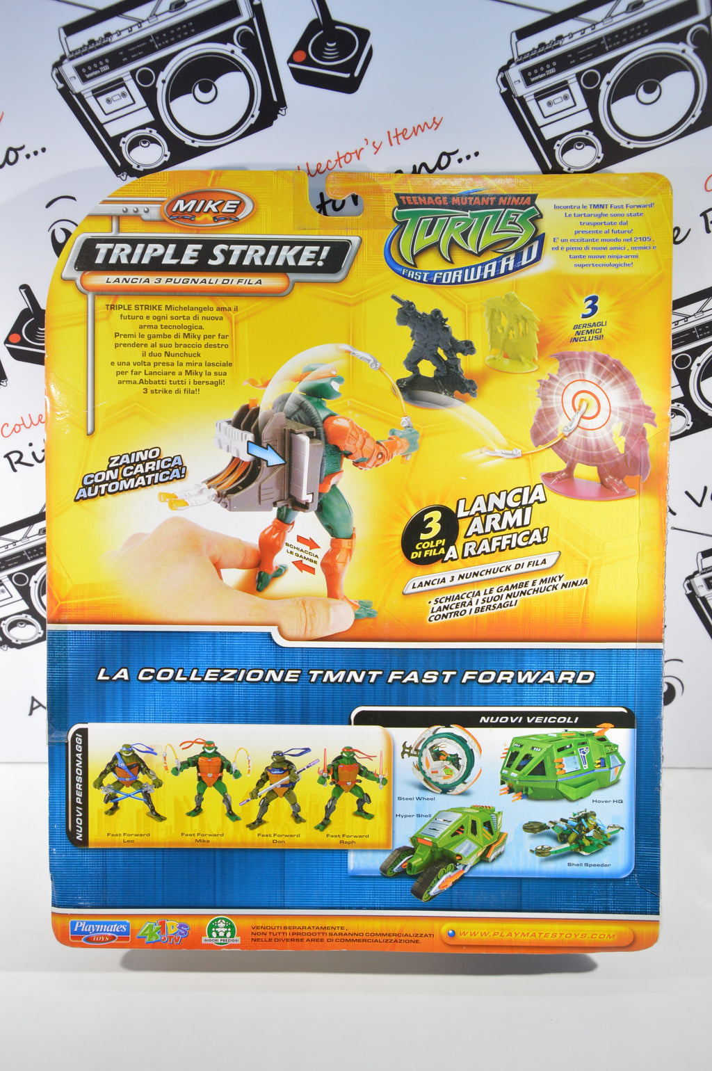 Michelangelo Action figure Turtles Fast Forward giochi preziosi 2006 Nuovo