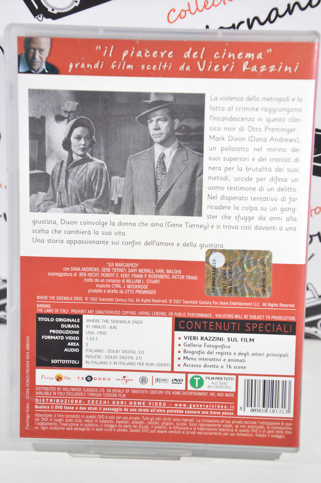 Sui marciapiedi Dvd Italiano Gene Tierney