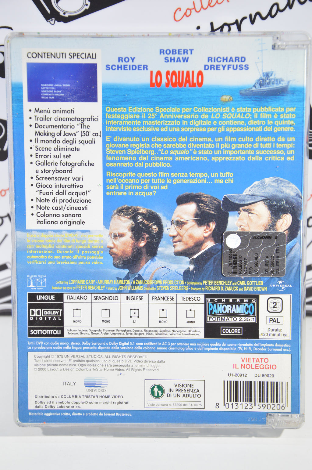 Lo Squalo Dvd Italiano collezione collector's edition