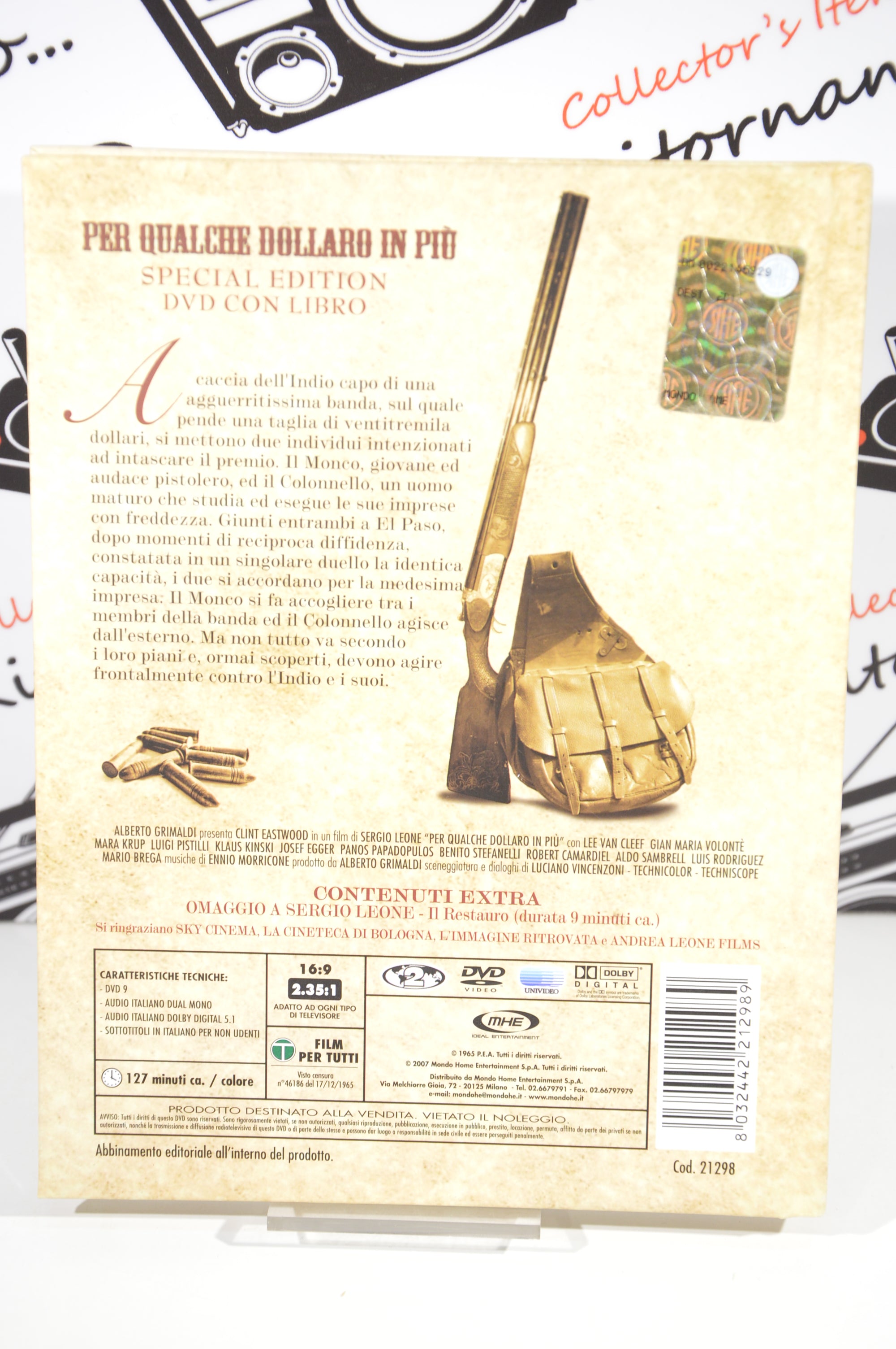 Per qualche dollaro in più libro + Dvd Italiano Clint Eastwood