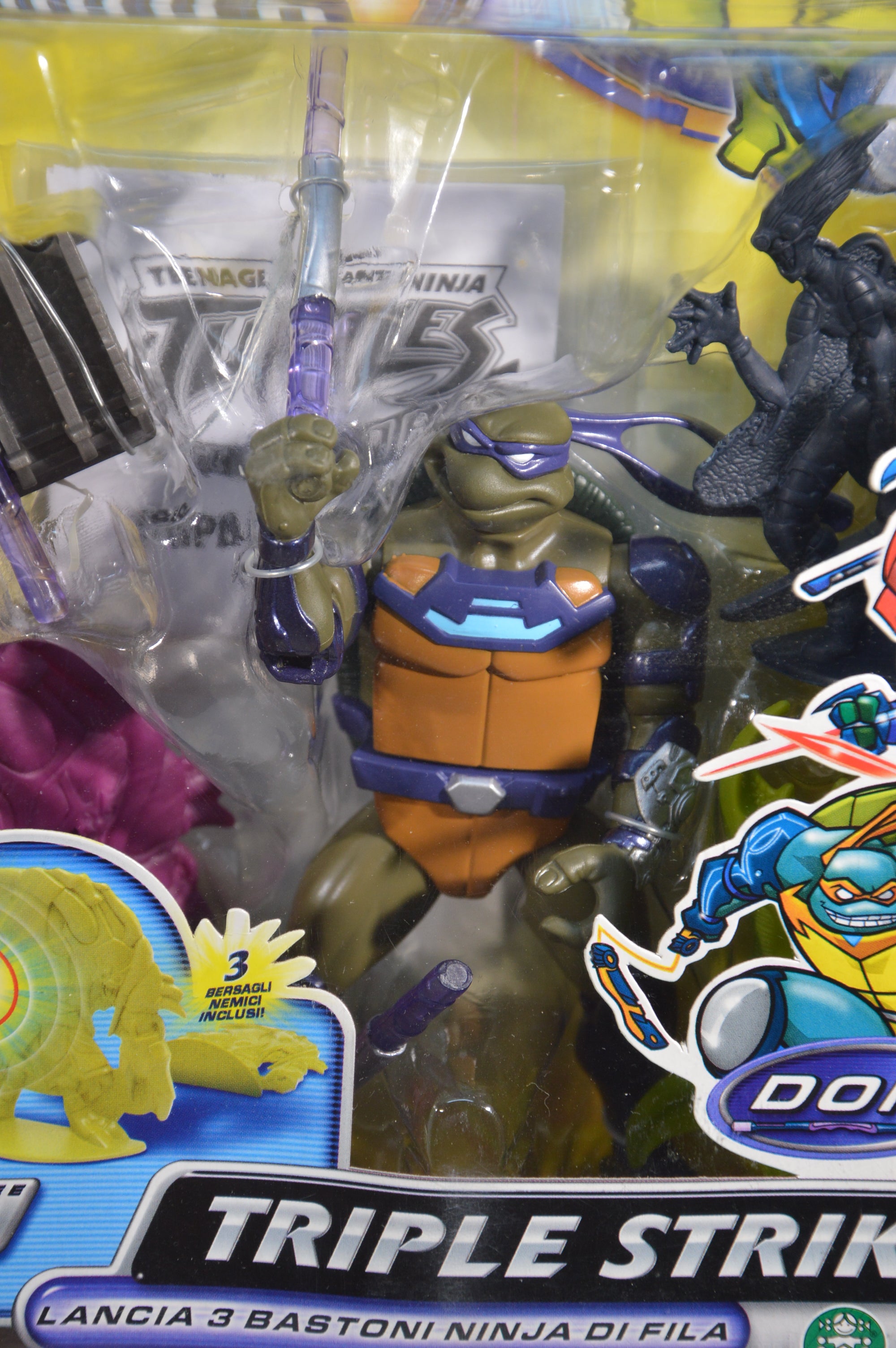 Donatello Action figure Turtles Fast Forward triple giochi preziosi 2006 Nuovo