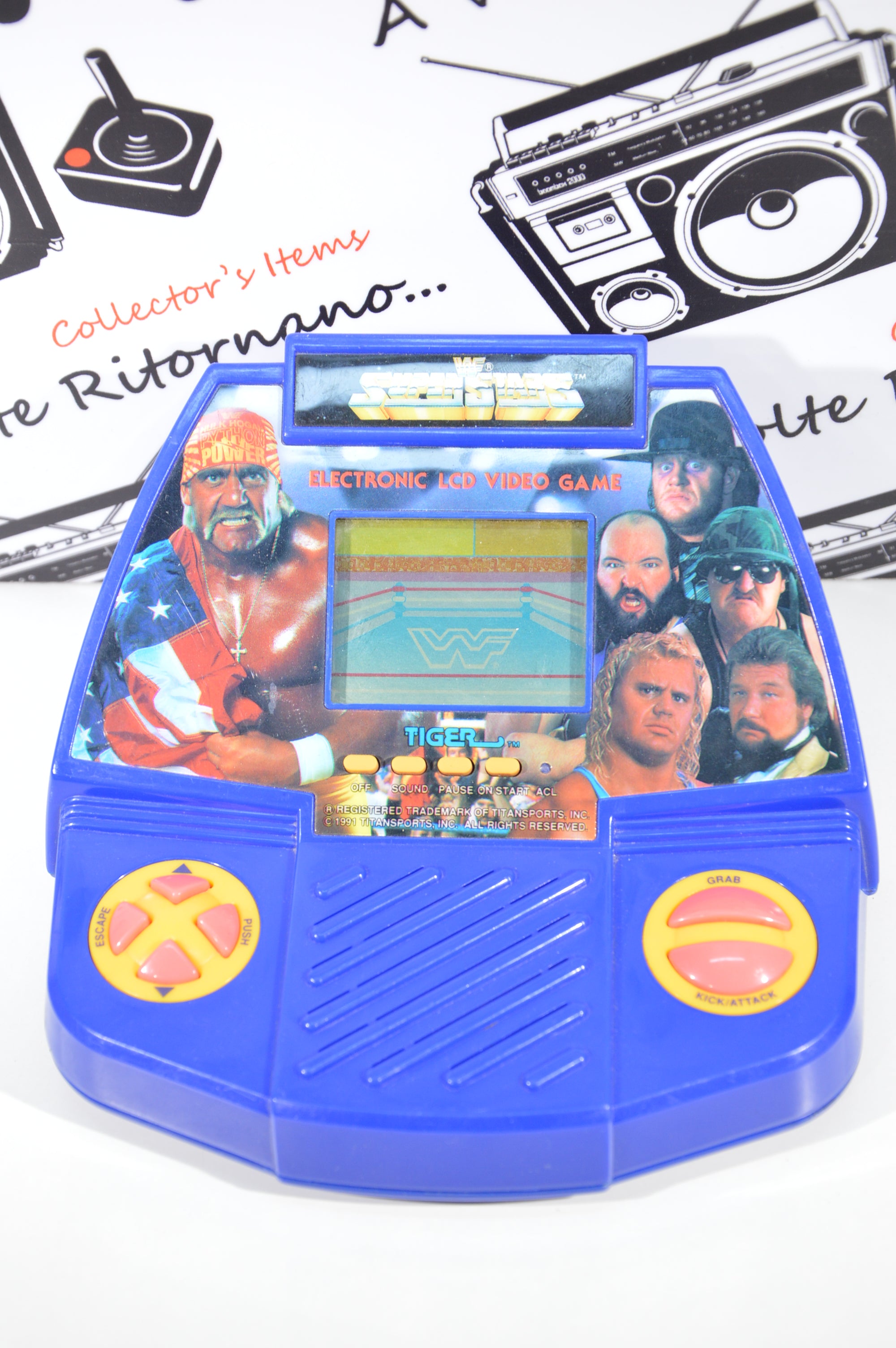 Tiger electronic 1990 WWF Super Stars wrestling testato e funzionante