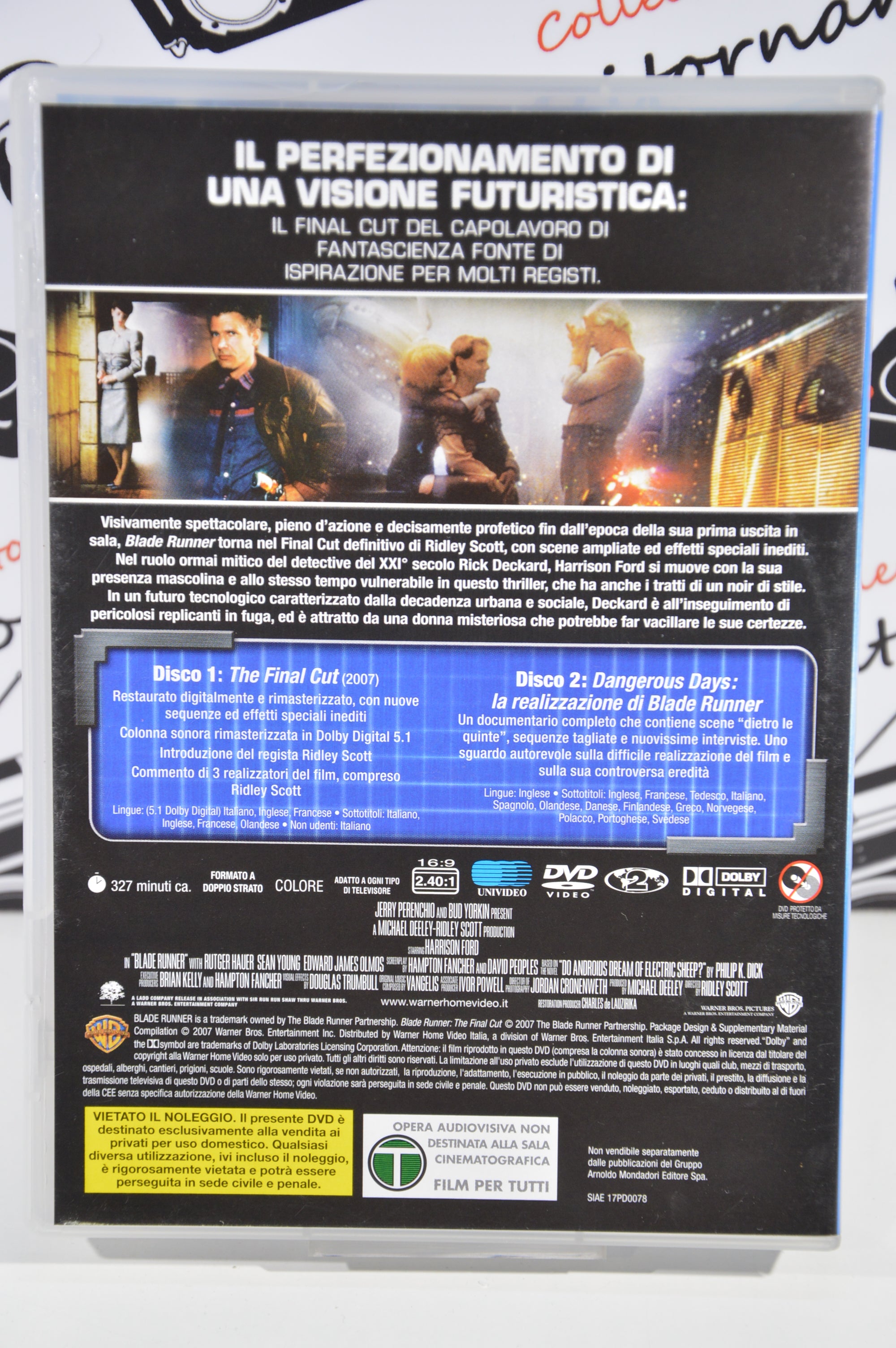 Blade Runner the final cut Dvd Italiano collezione edizione 2 dischi