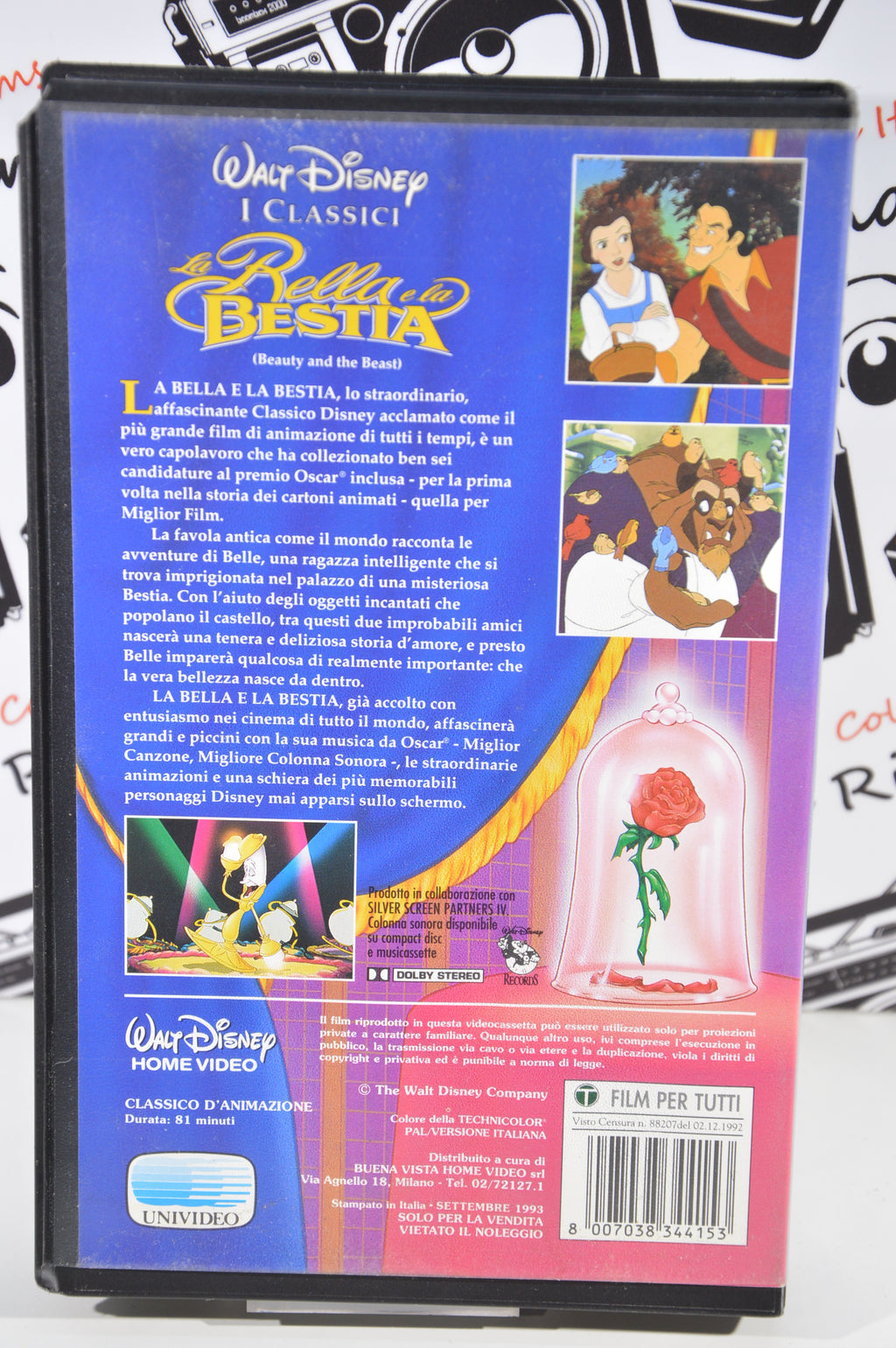 La bella e la bestia VHS vintage Disney
