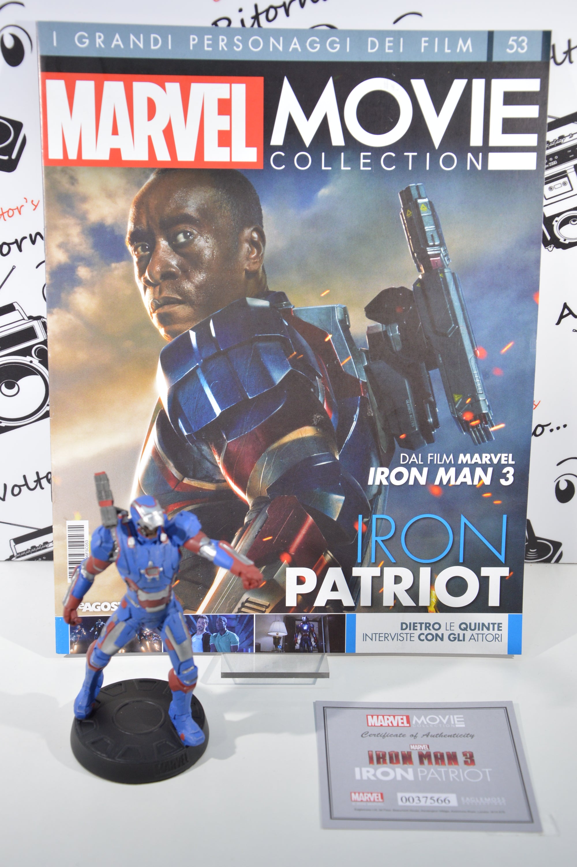 Iron Patriot Marvel movie collection 53 Eaglemoss Statuetta Marvel