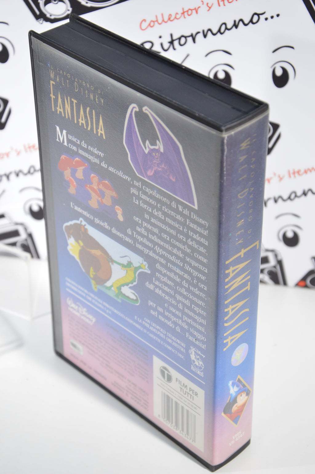 Fantasia VHS vintage capolavoro Disney