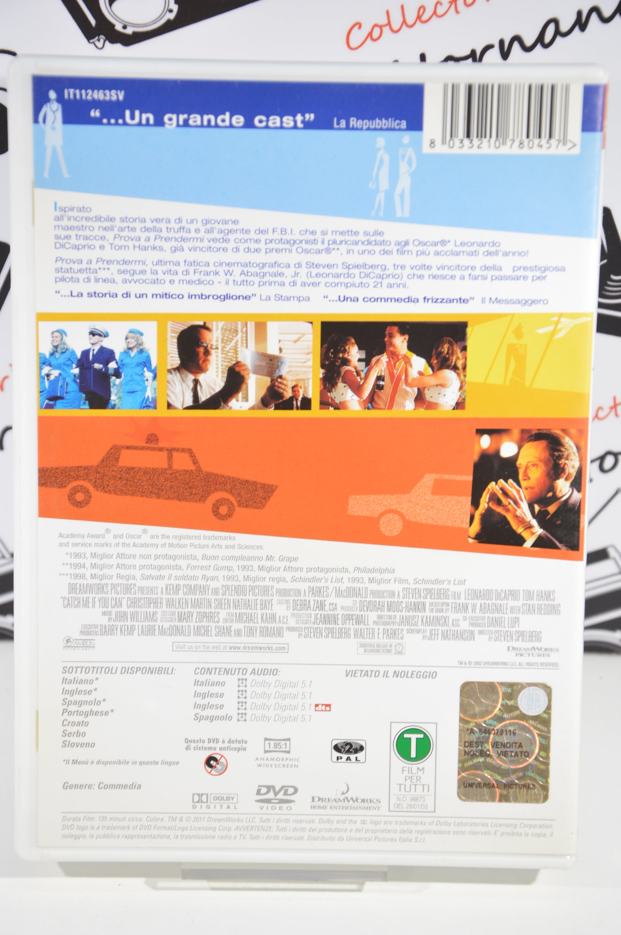 Prova a prendermi Dvd Italiano collezione Leonardo DiCaprio