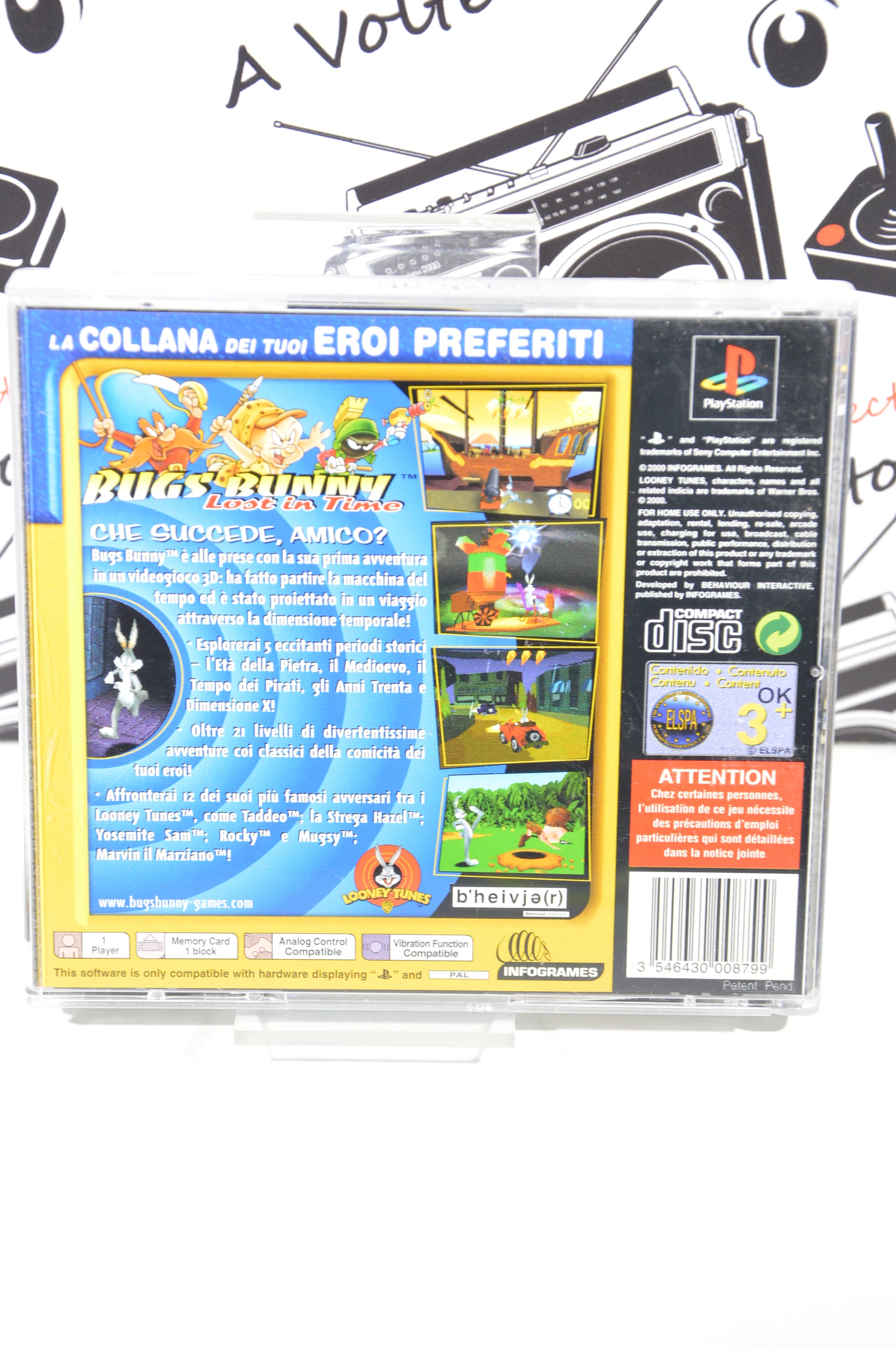 Bugs Bunny lost in time PlayStation 1 3+ Multilingua