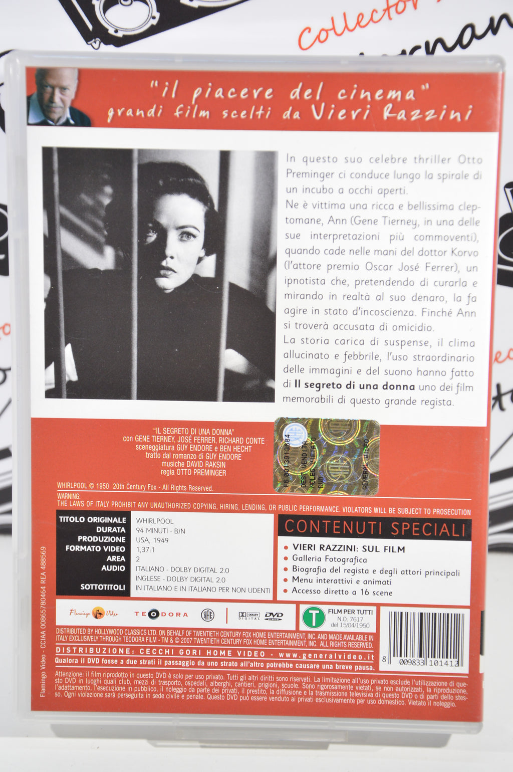 Il segreto di una donna Dvd Italiano Gene Tierney