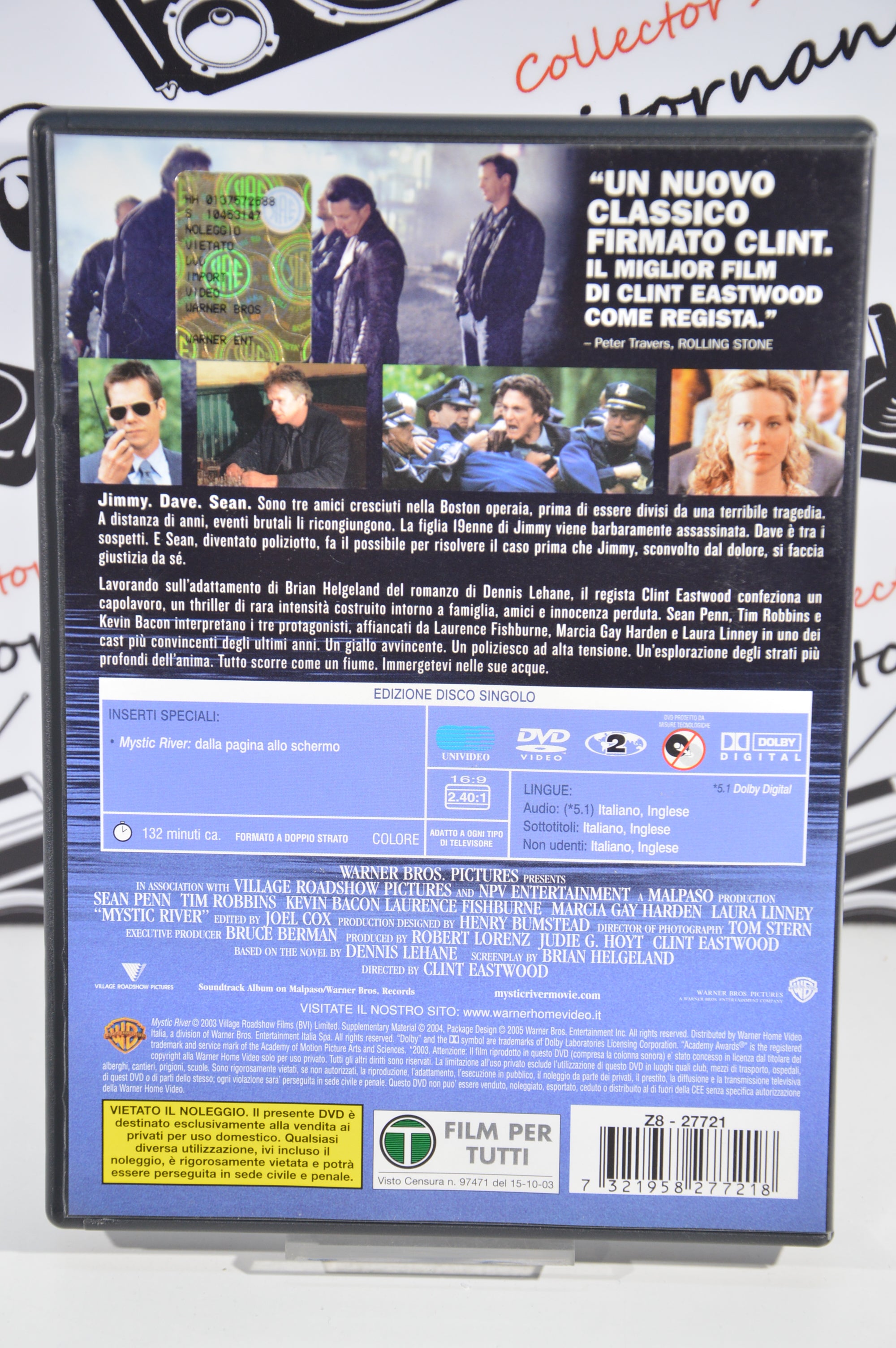 Mystic River Dvd Italiano collezione edizione disco singolo