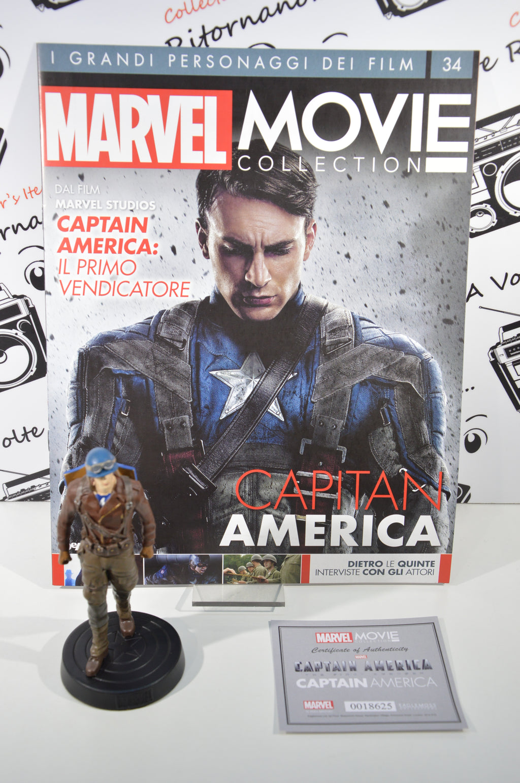 Capitan America primo vendicatore Marvel movie collection 34 Eaglemoss Statuetta Marvel