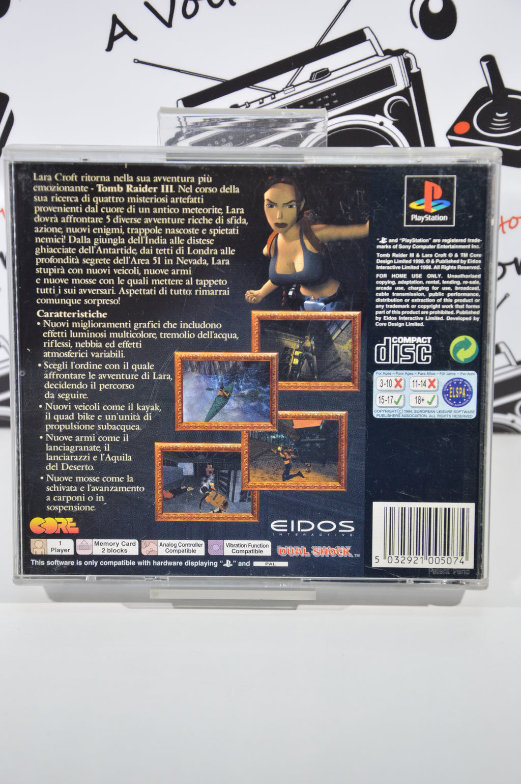 Tomb Raider III PlayStation 1 16+ ITA