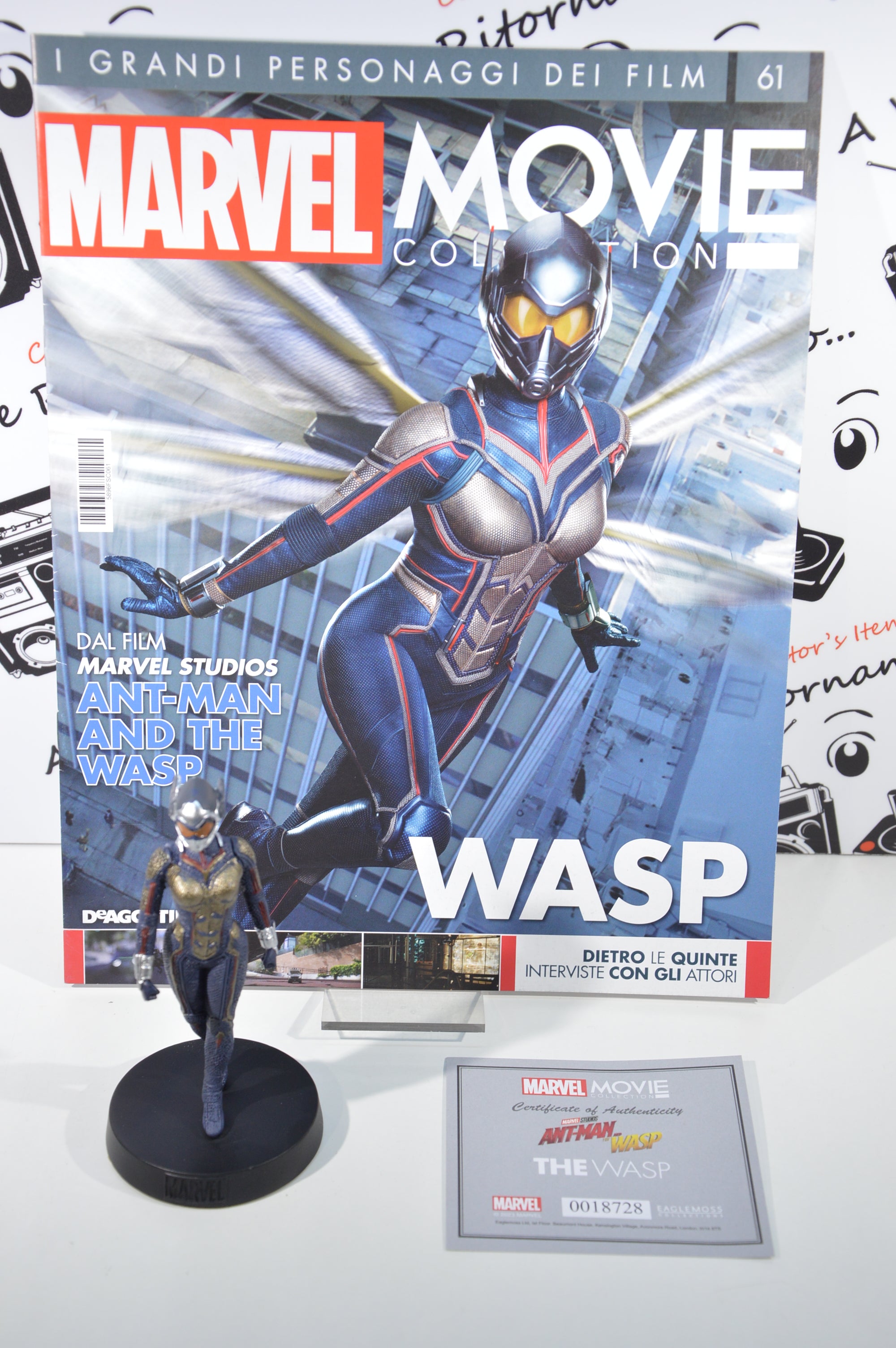 Wasp Marvel movie collection 61 Eaglemoss Statuetta Marvel