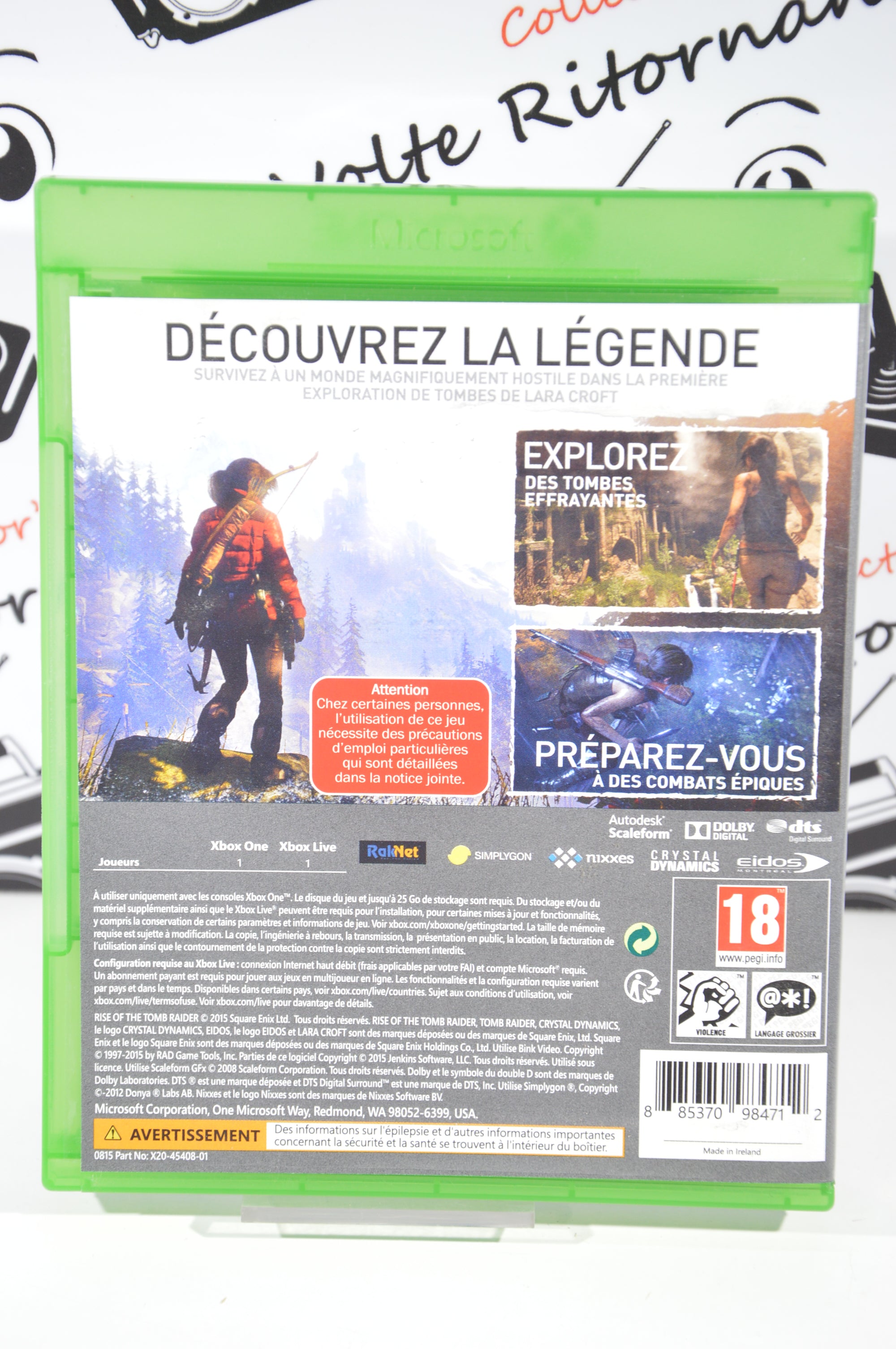 Rise of the Tomb Raider XBox One 18+ Multilingua