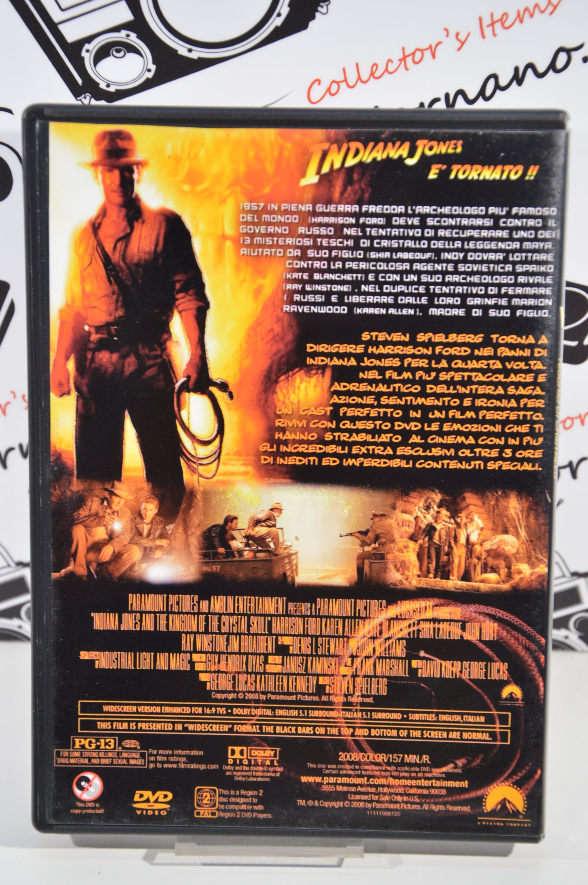 Indiana Jones il regno del teschio di cristallo Dvd Italiano edizione 2 dischi