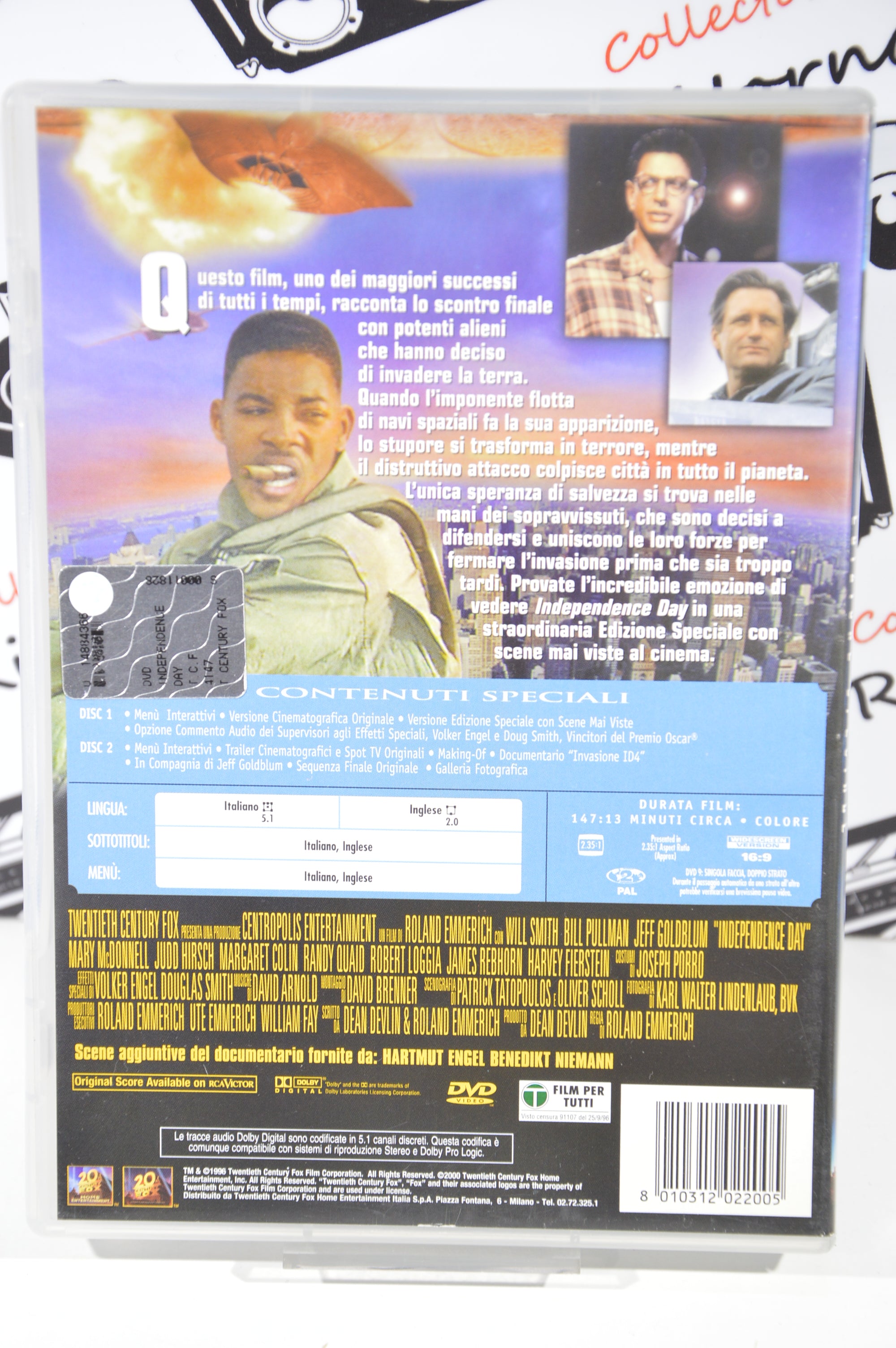 Indipendence day Dvd Italiano edizioni 2 dischi