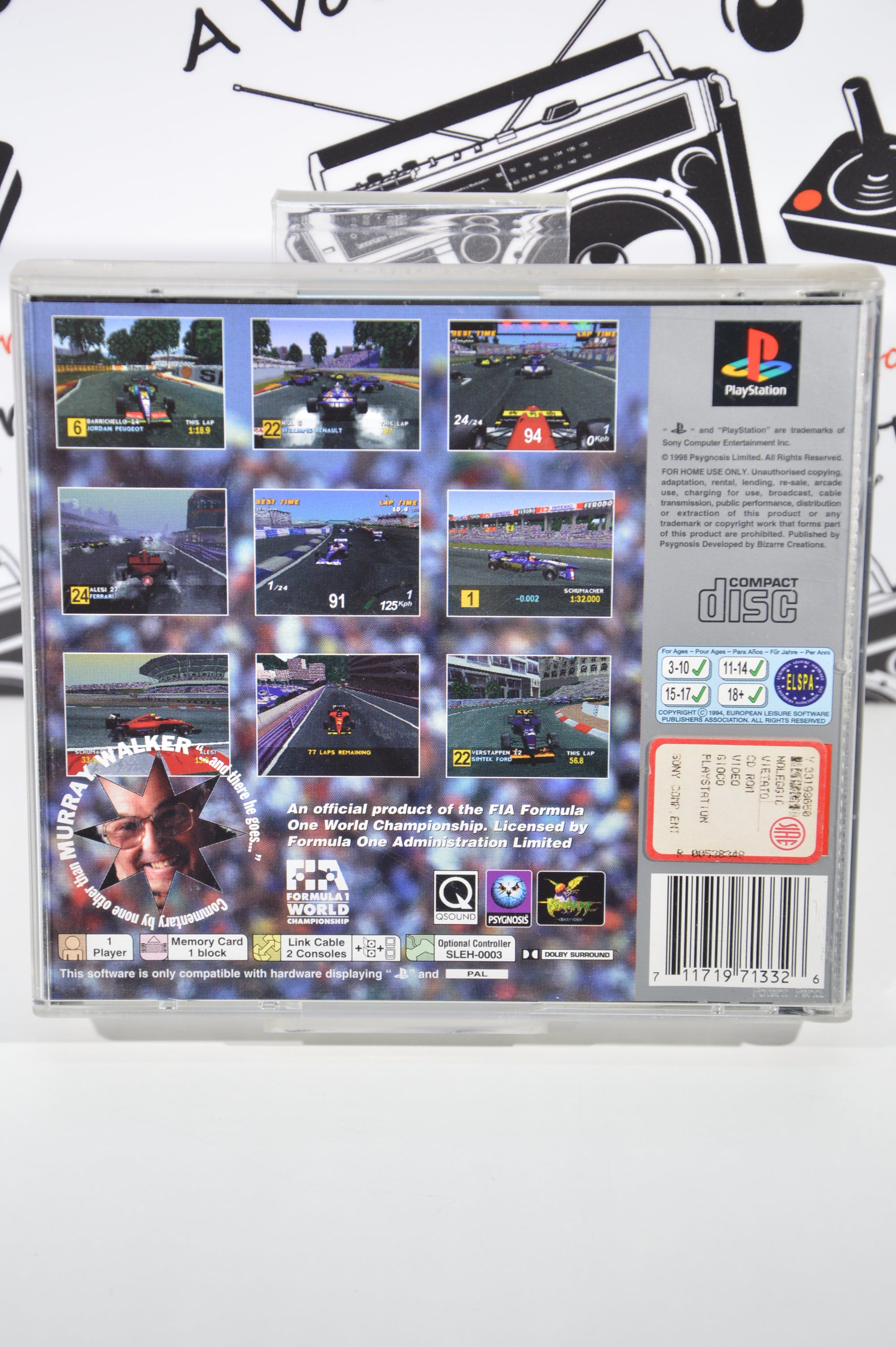 Formula 1 platinum PlayStation 1 3+ Multilingua