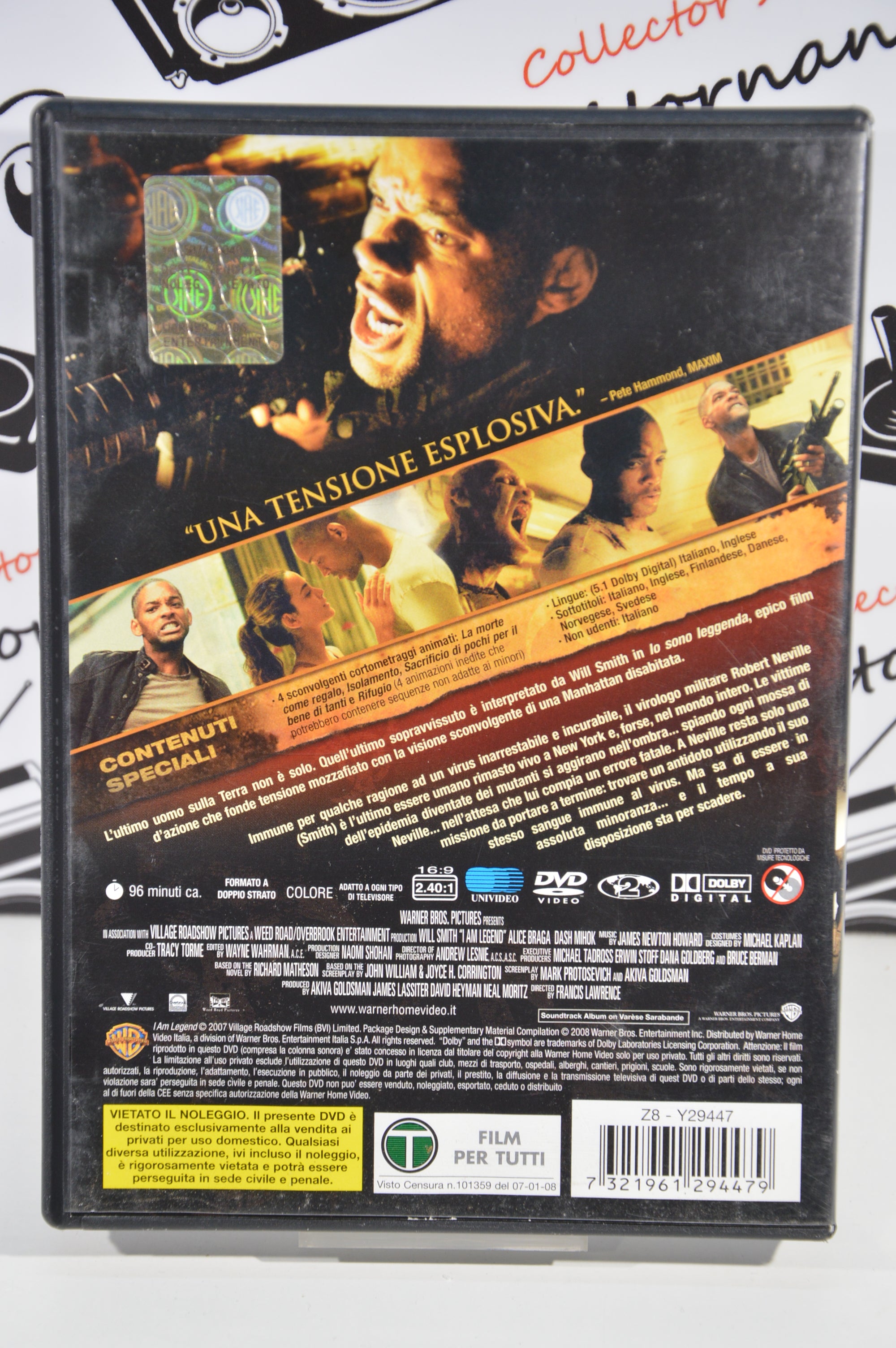 Io sono Leggenda Dvd Italiano collezione Will Smith