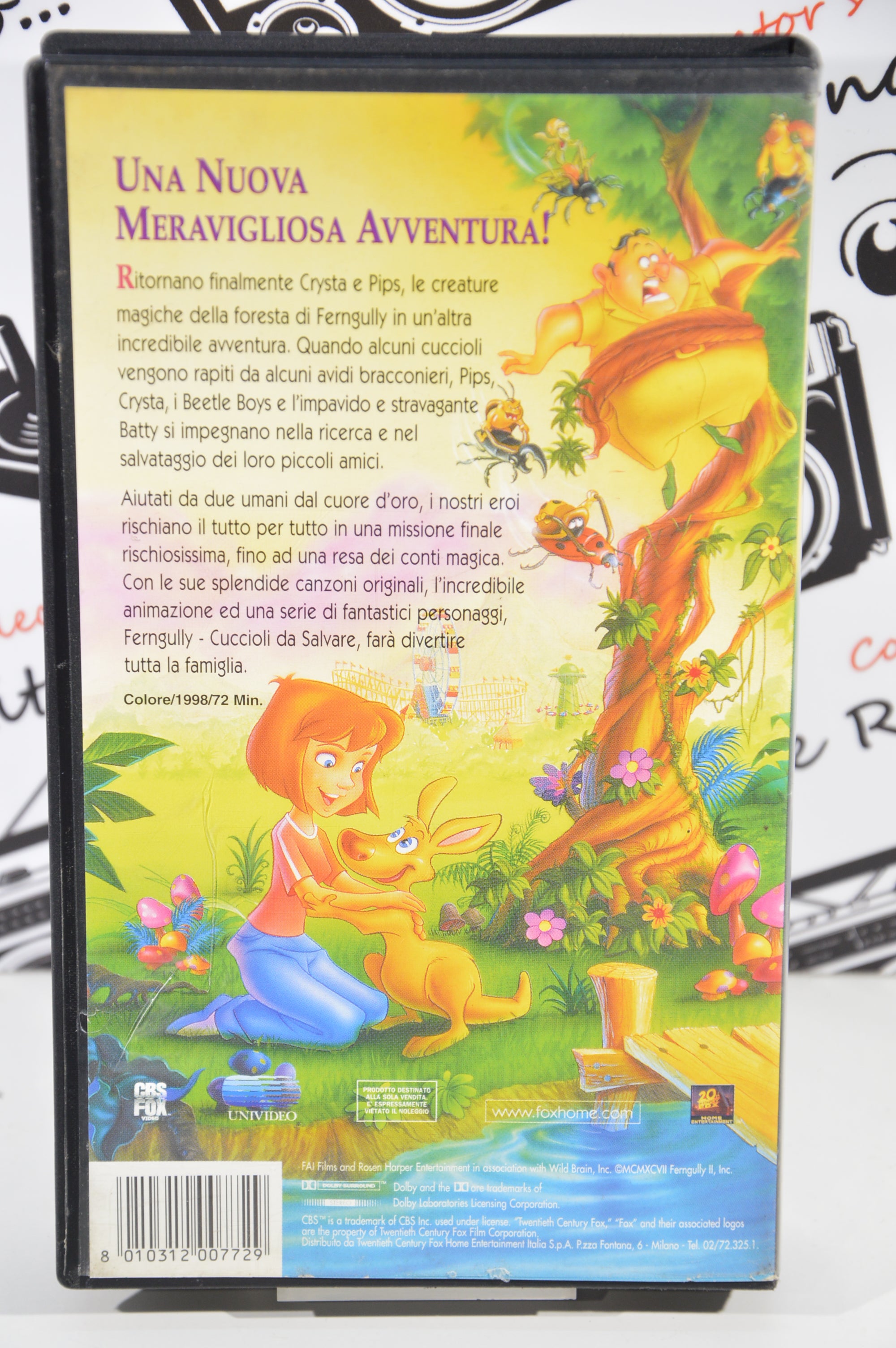 Fern Gully cuccioli da salvare VHS vintage
