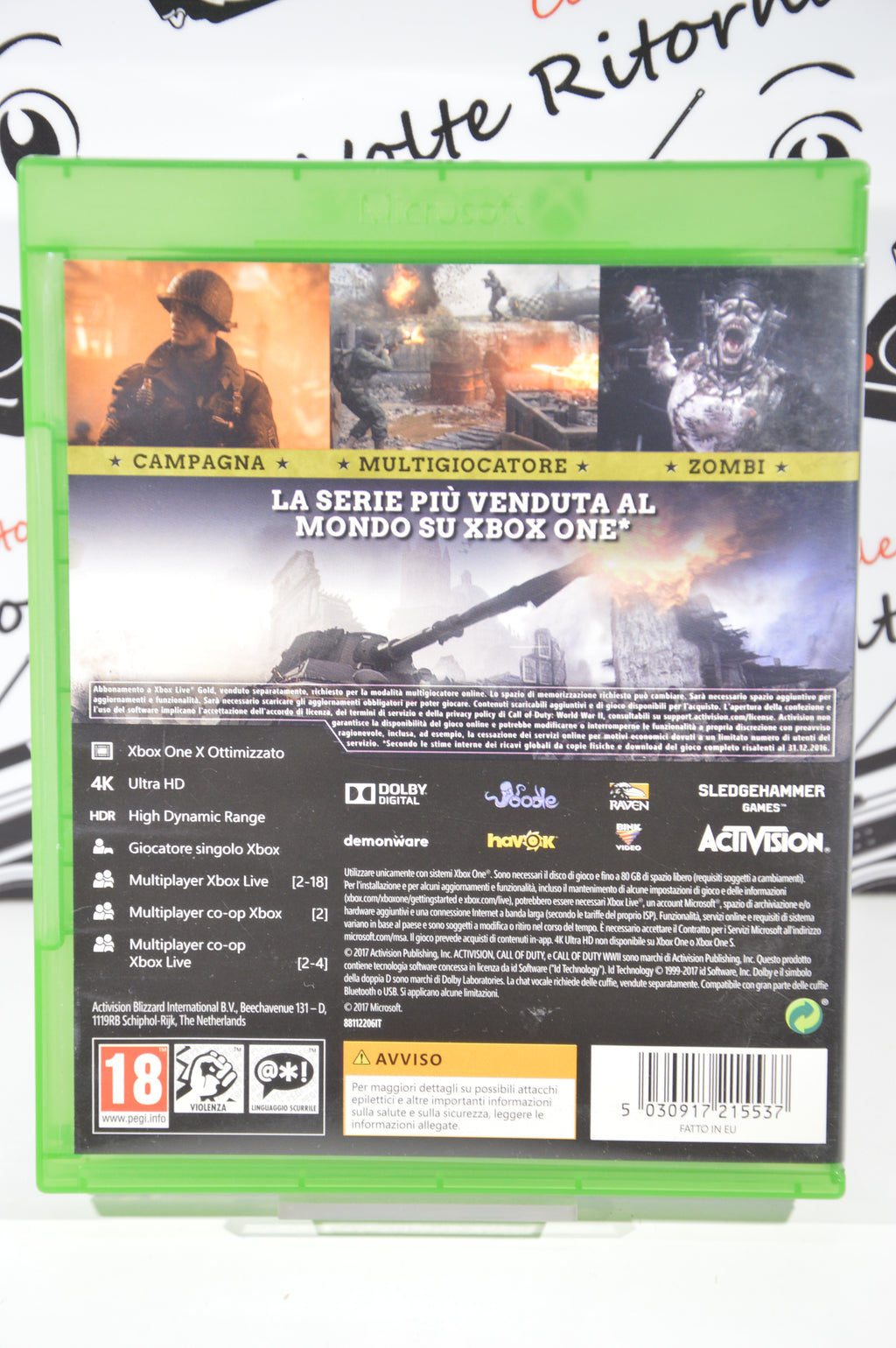 Call of Duty WWII XBox One 18+ Multilingua