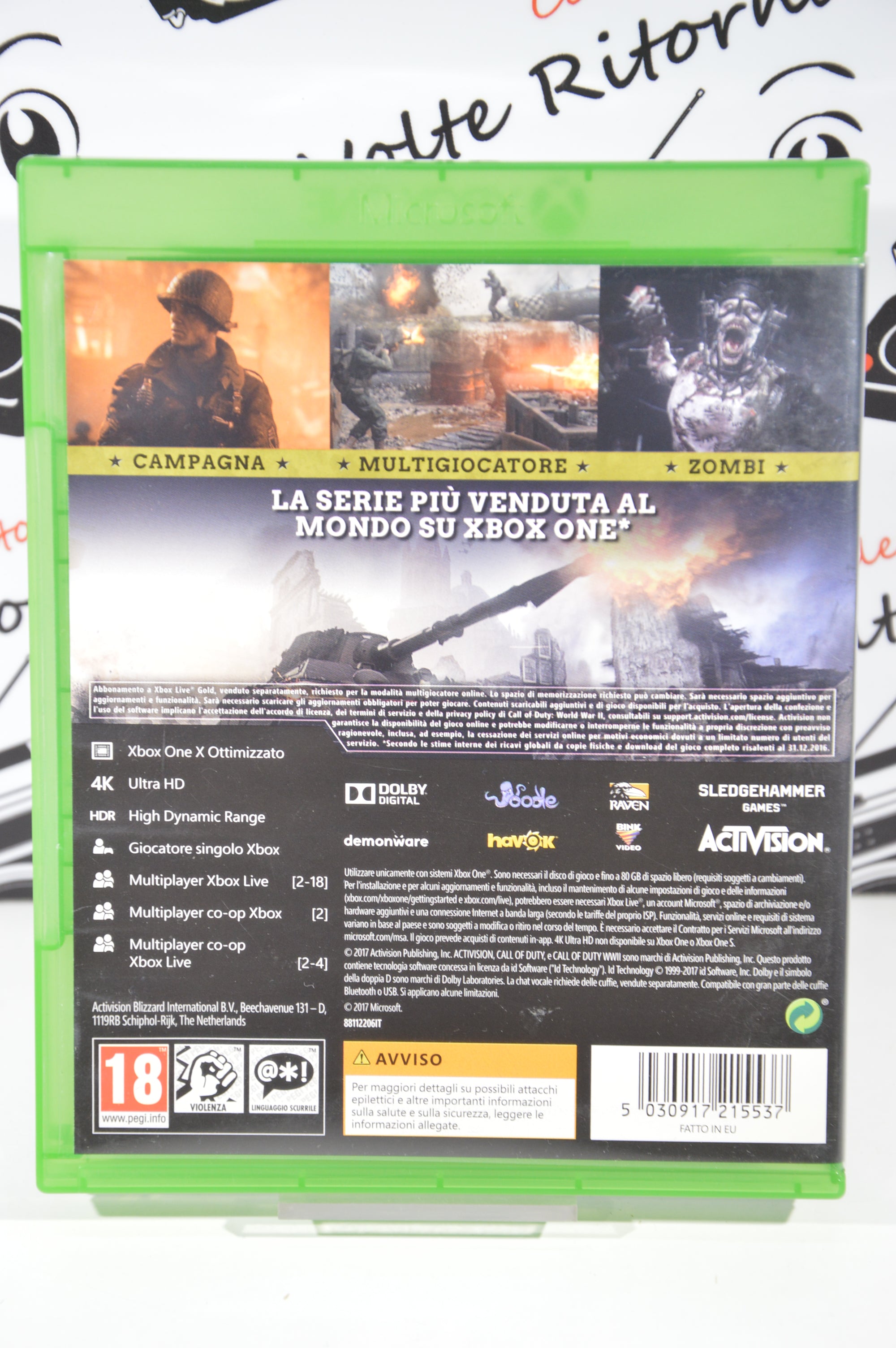 Call of Duty WWII XBox One 18+ Multilingua