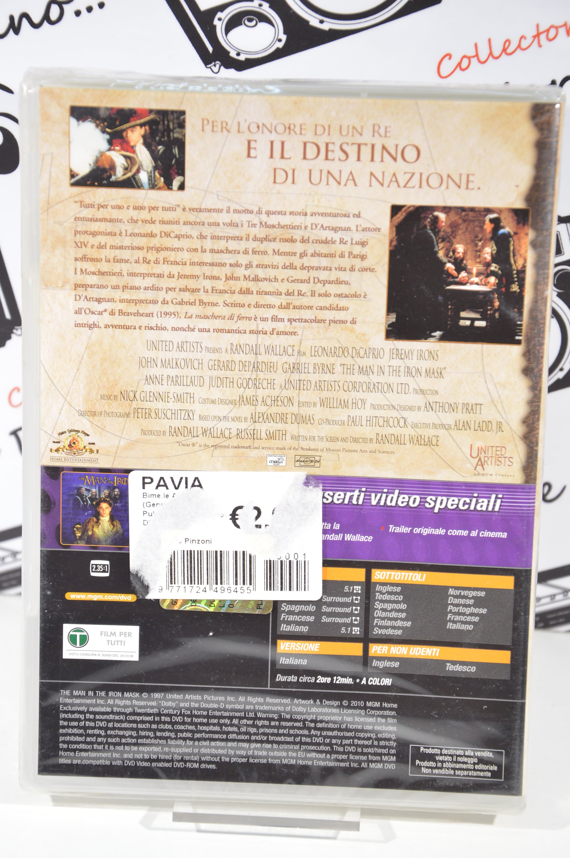 La maschera di ferro Dvd Italiano nuovo sigillato