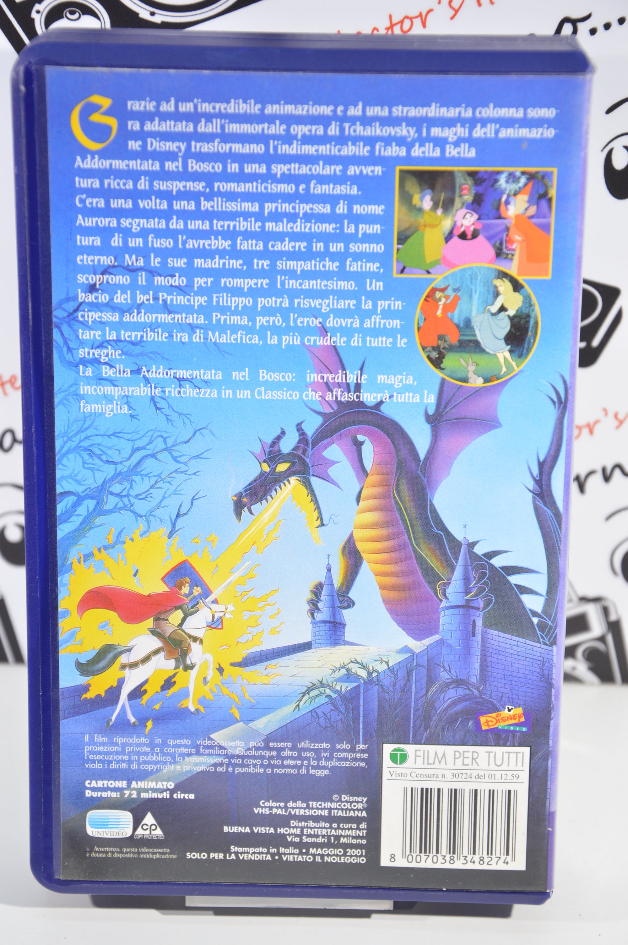 La bella addormentata nel bosco VHS vintage