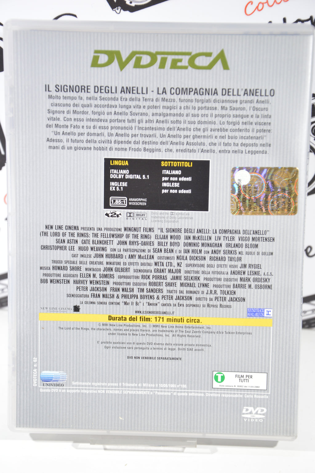 Il signore degli anelli La compagnia dell'anello Dvd Italiano