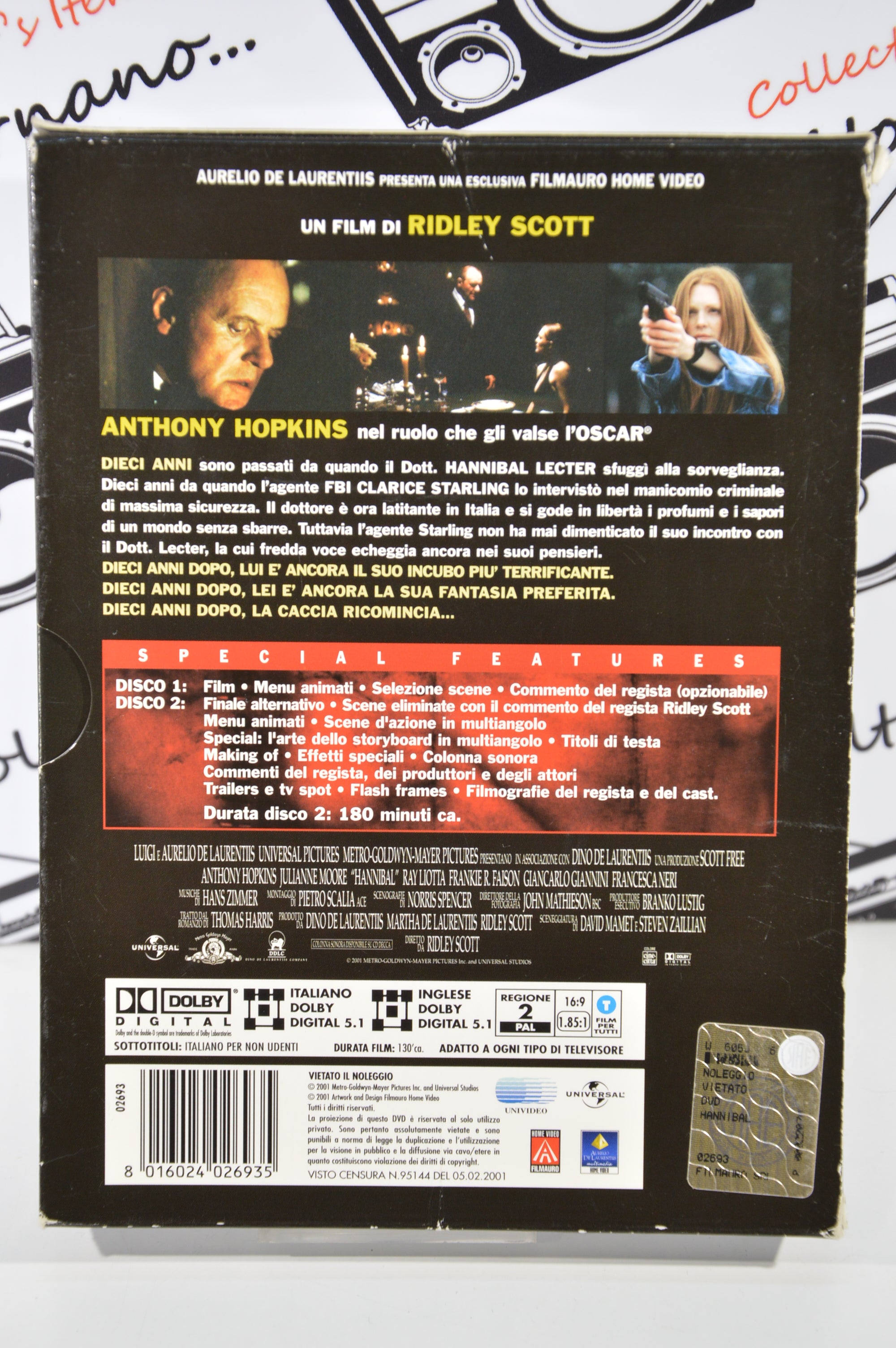 Hannibal Dvd Italiano edizione 2 dvd