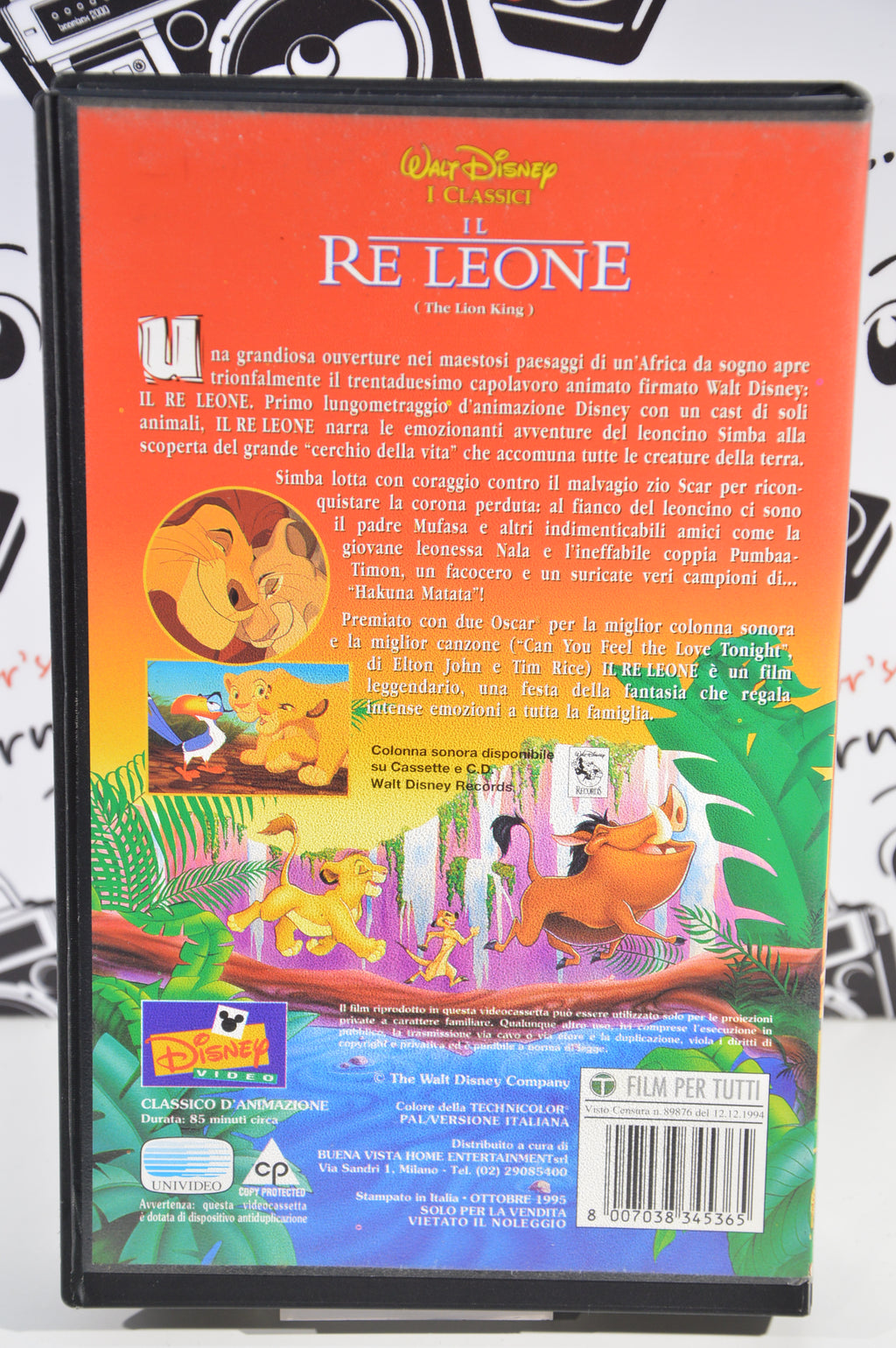 Il Re leone VHS vintage