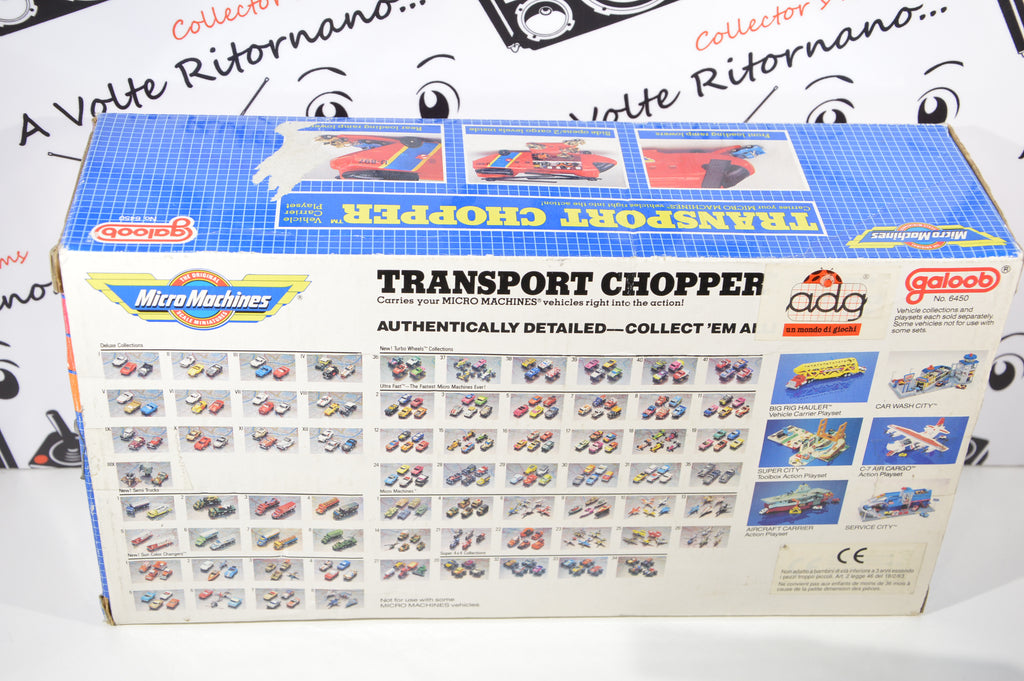 Micro Machines Transport Chopper Galoob 1989 con scatola