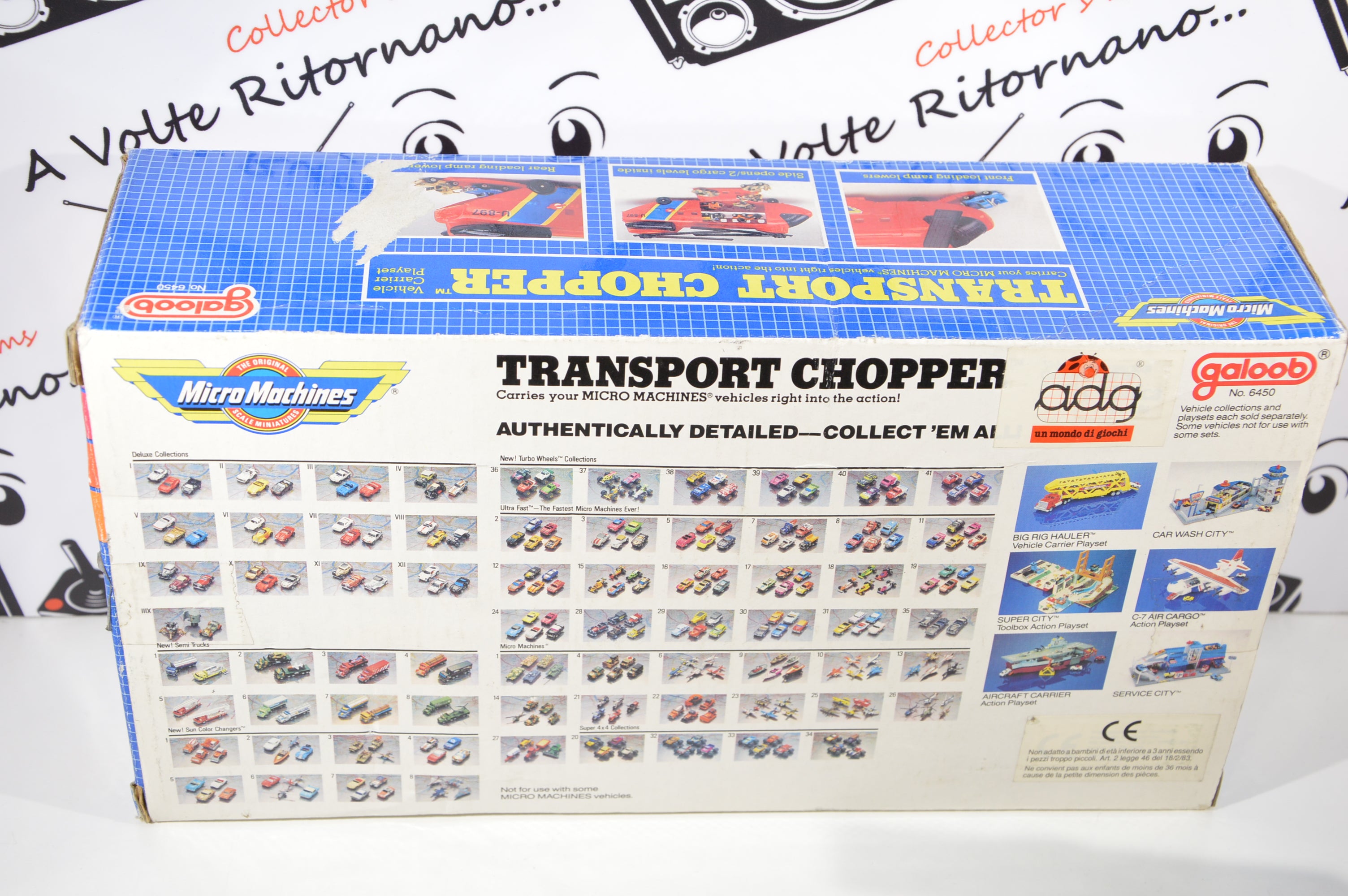 Micro Machines Transport Chopper Galoob 1989 con scatola