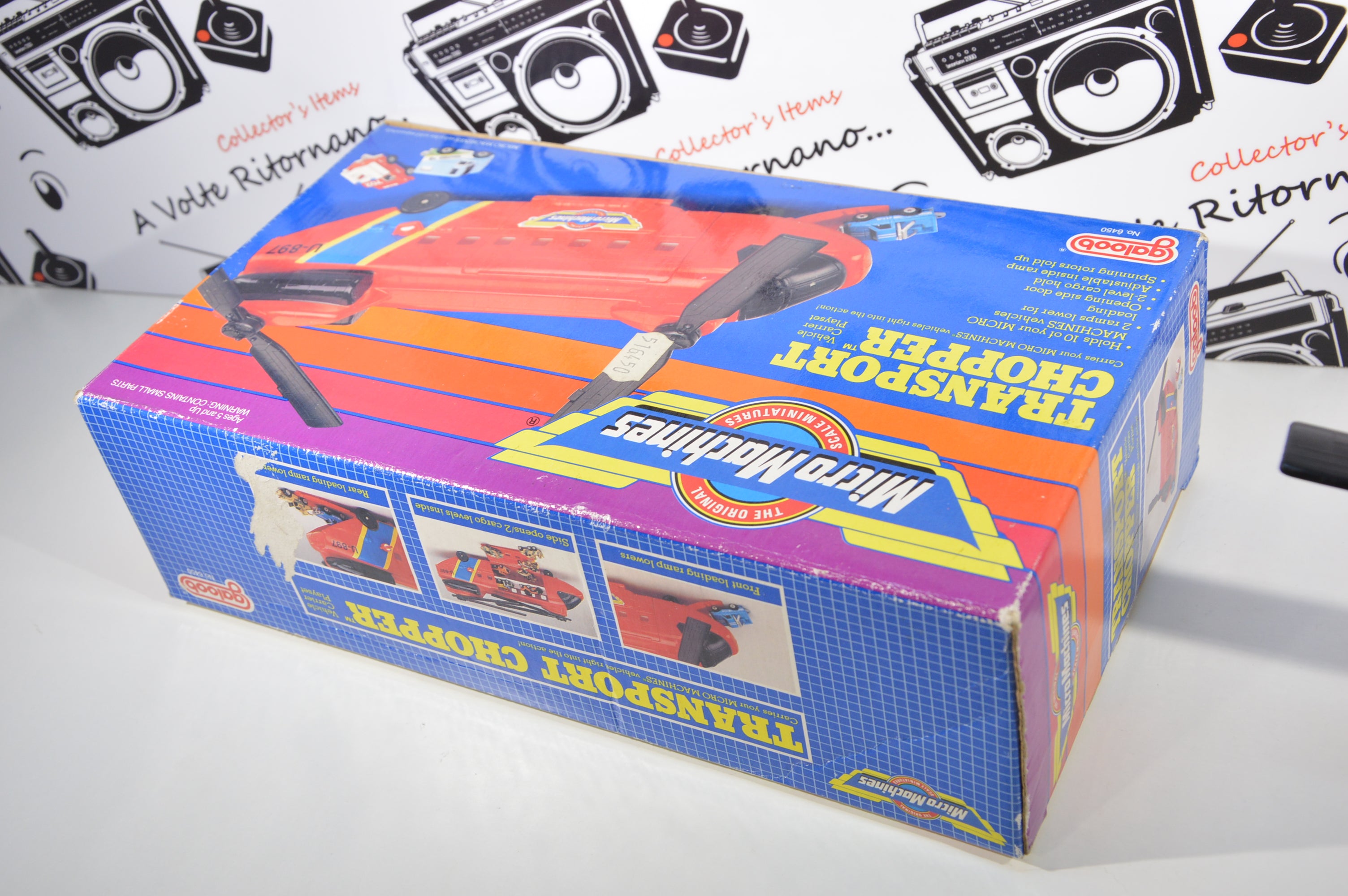 Micro Machines Transport Chopper Galoob 1989 con scatola
