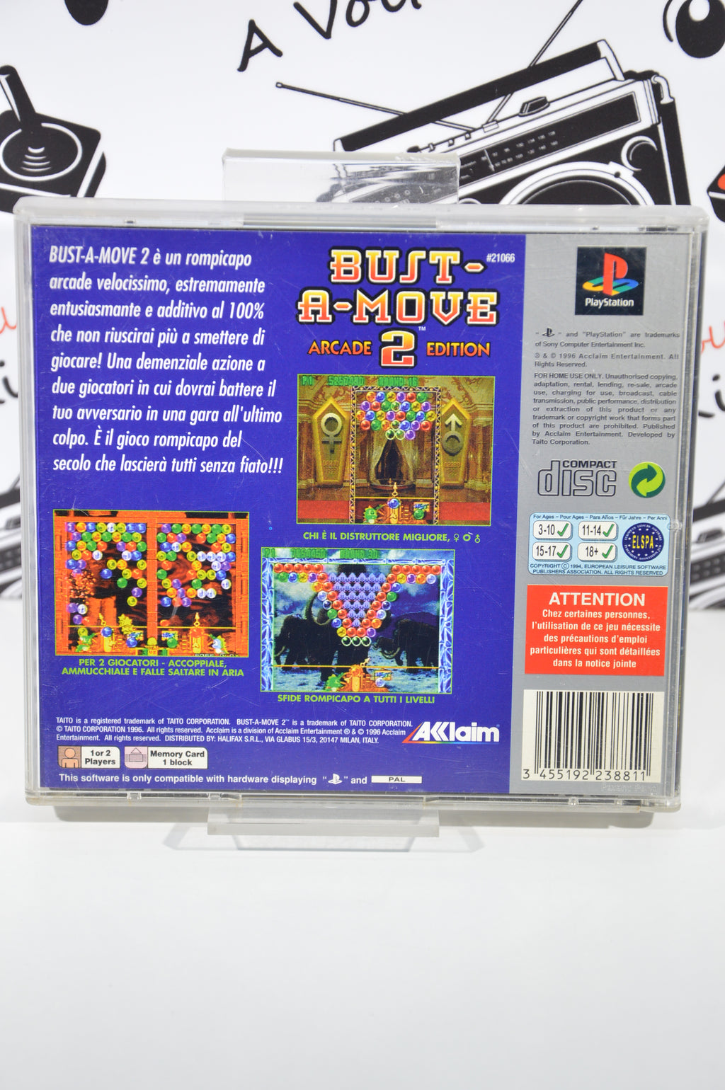 Bust a move 2 platinum PlayStation 1 3+ lingua inglese
