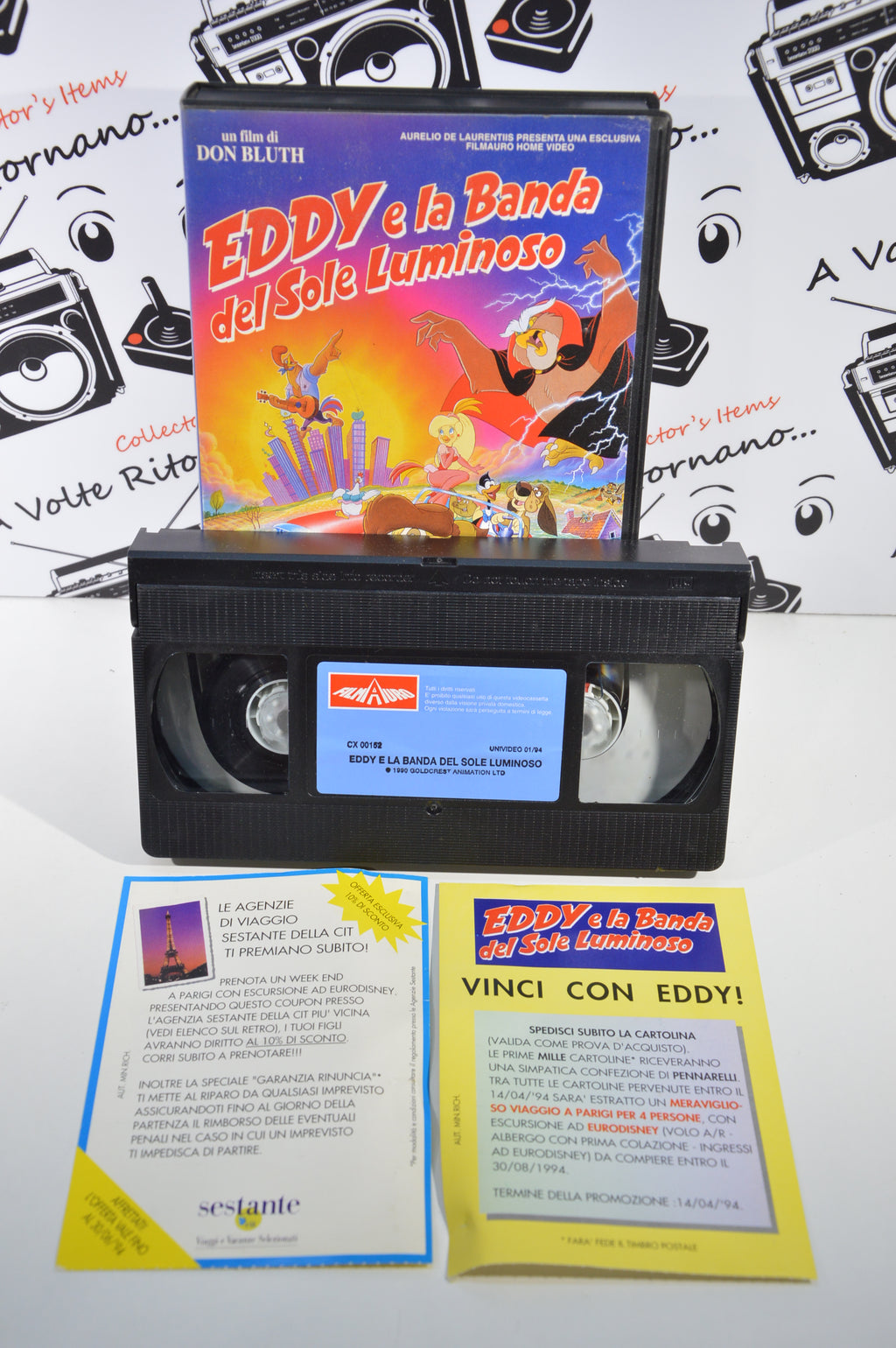 Eddy e la banda del sole luminoso VHS vintage